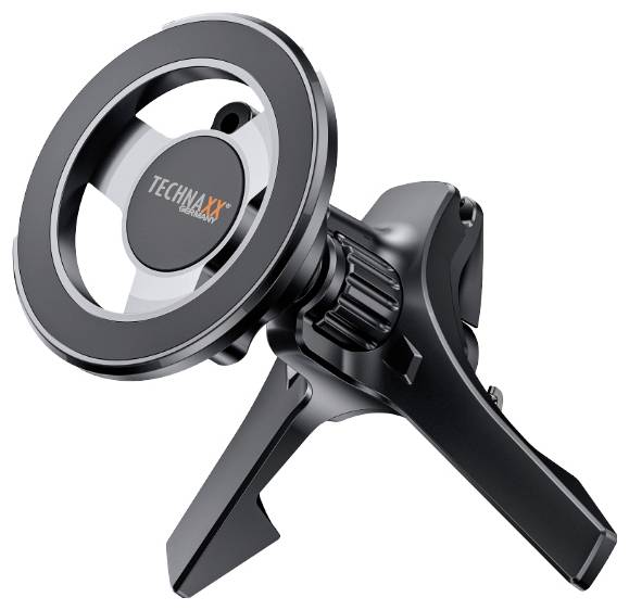 Technaxx TX-304 grille de ventilation Support de téléphone portable pour voiture pivotant à 360°