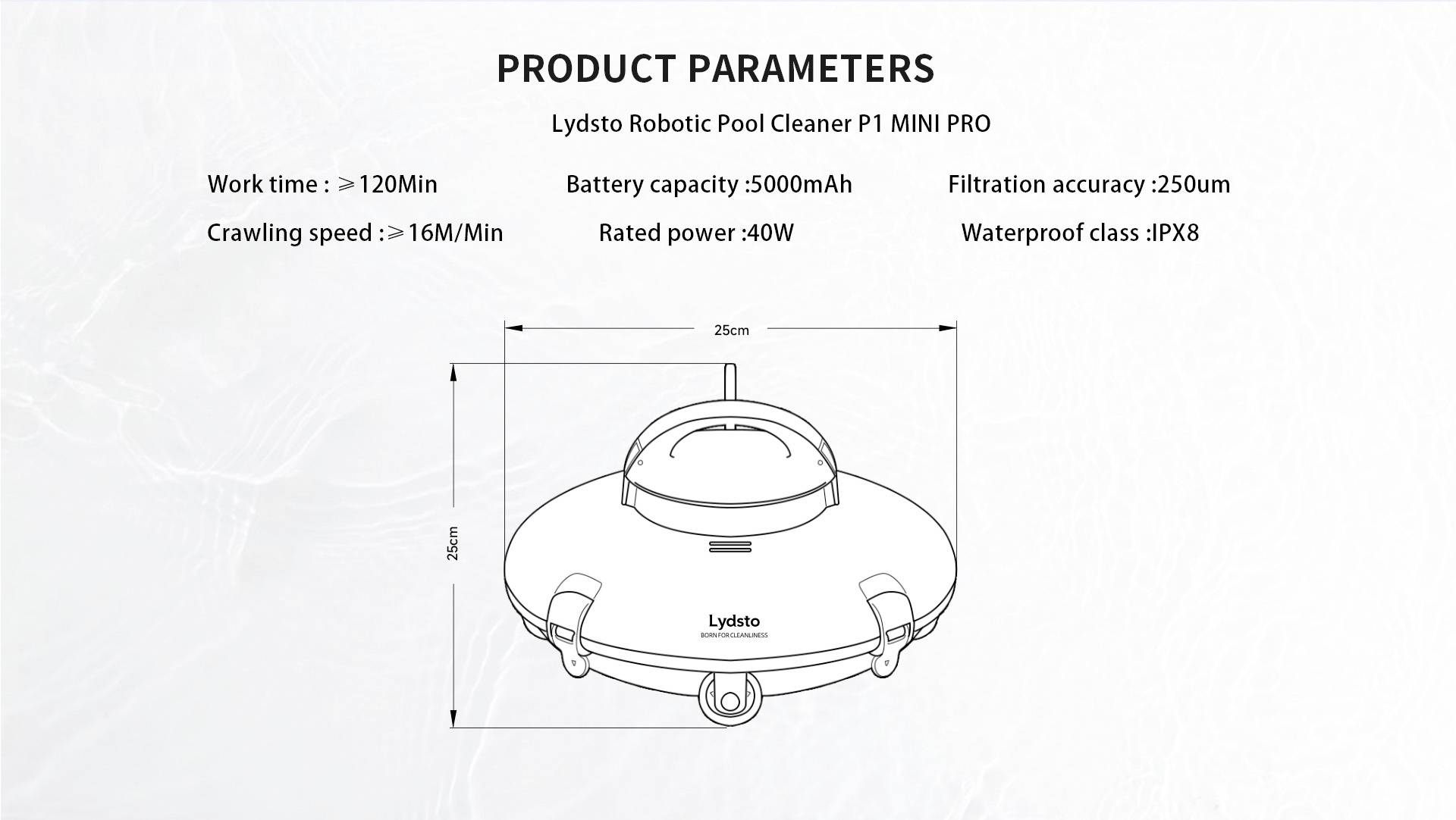 Lydsto YM-S2-01 Pool-Roboter 1 pc(s)