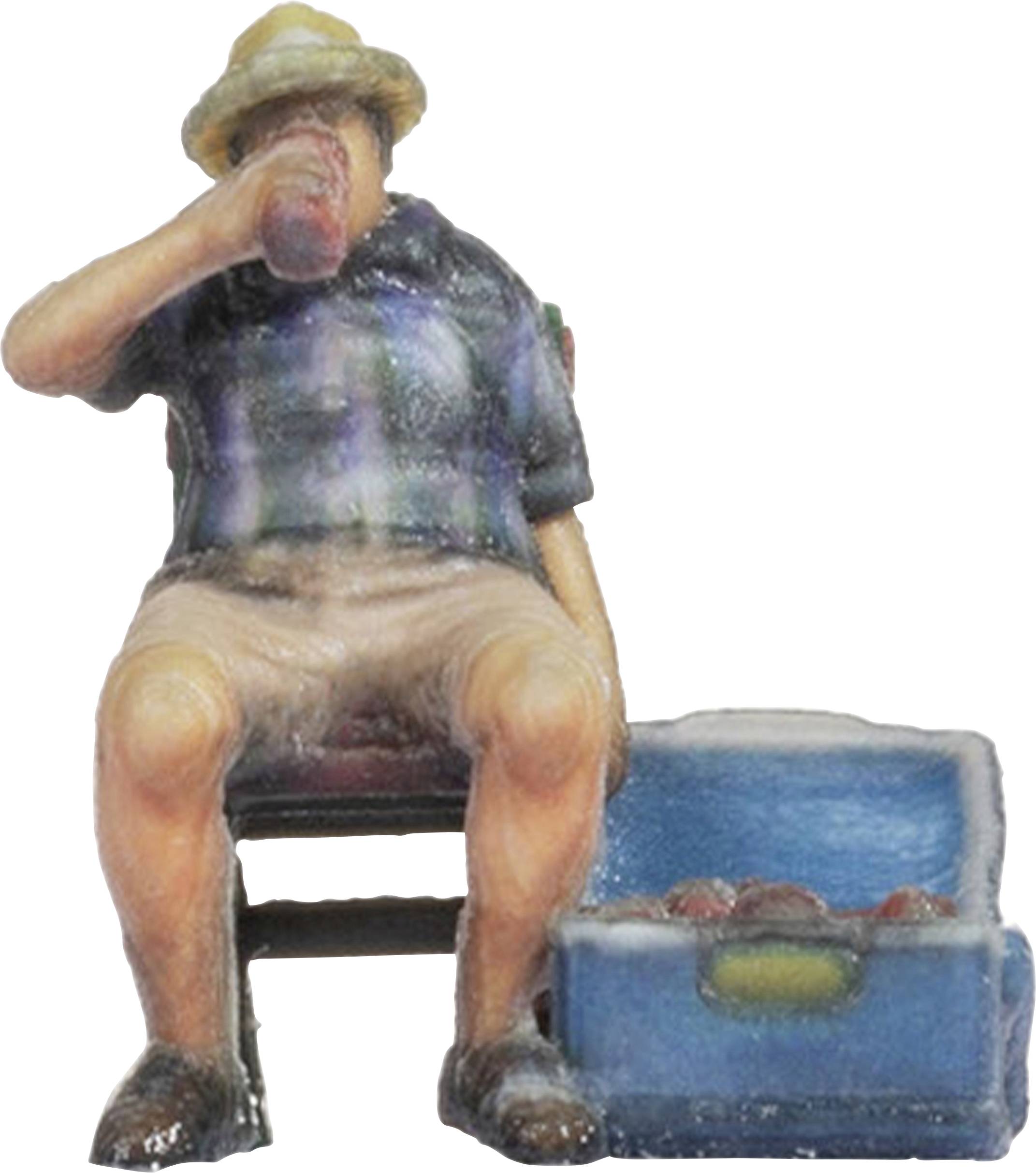 NOCH H0 Homme sur chaise pliante peint, assis