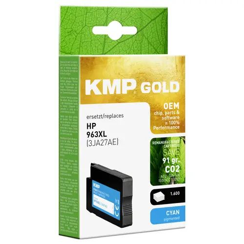 KMP Encre d'origine cyan 1766,6003 KMP Encre d'origine cyan 1766,6003