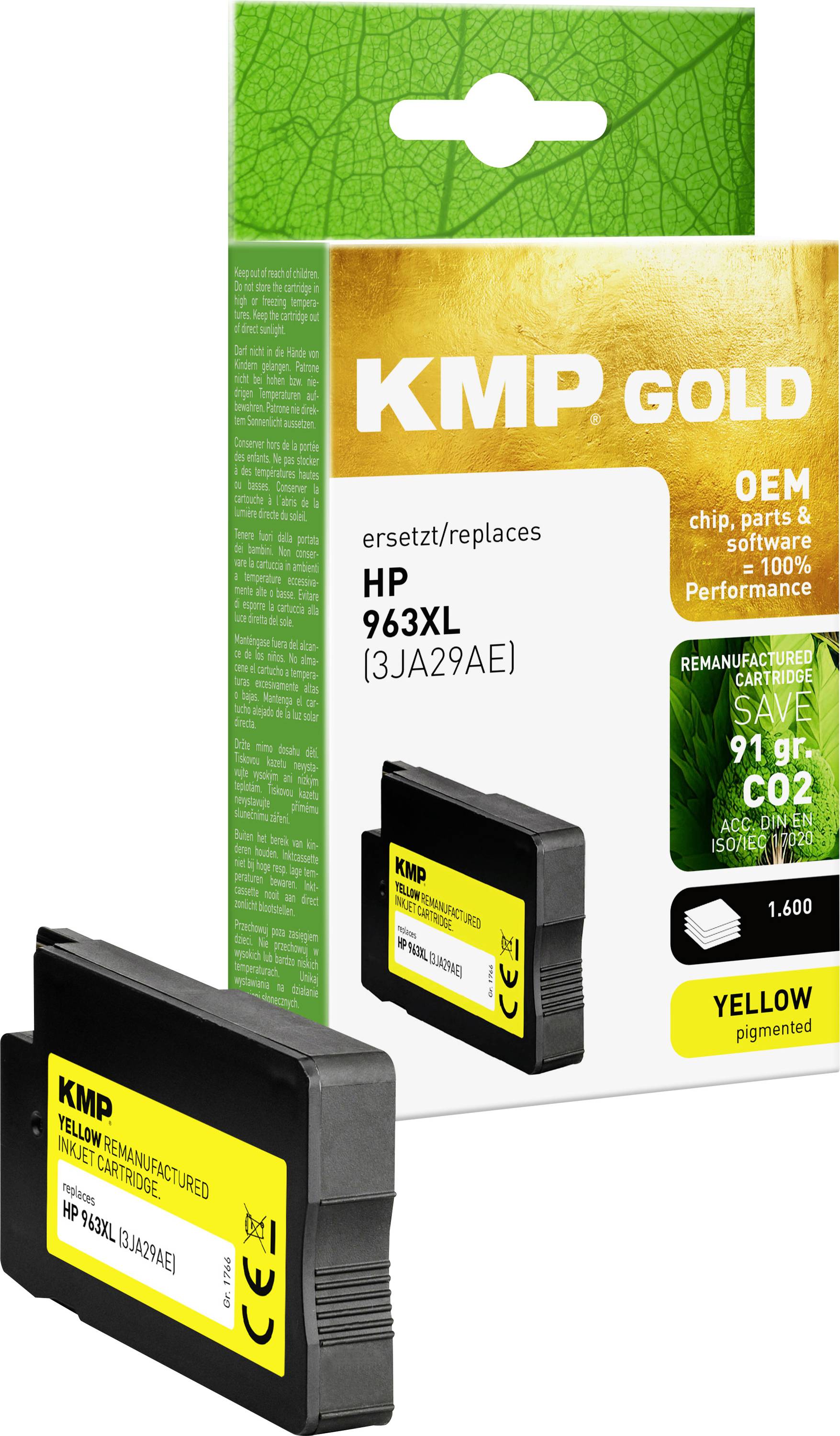 KMP Encre d'origine jaune 1766,6009