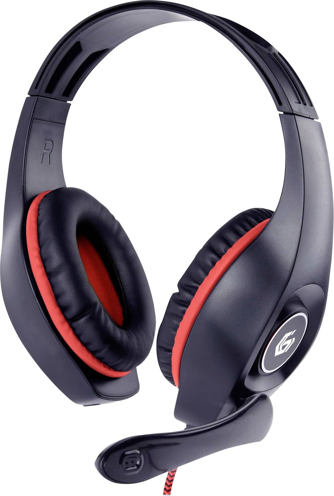 Gembird GHS-05-R Micro-casque supra-auriculaire filaire Stereo noir, rouge volume réglable Gaming