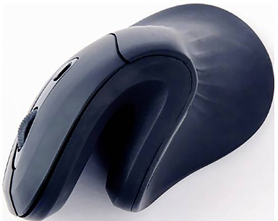 Gembird MUSW-ERGO-03 Souris ergonomique Bluetooth optique noir 6 Boutons 800 dpi, 1200 dpi, 1600 dpi