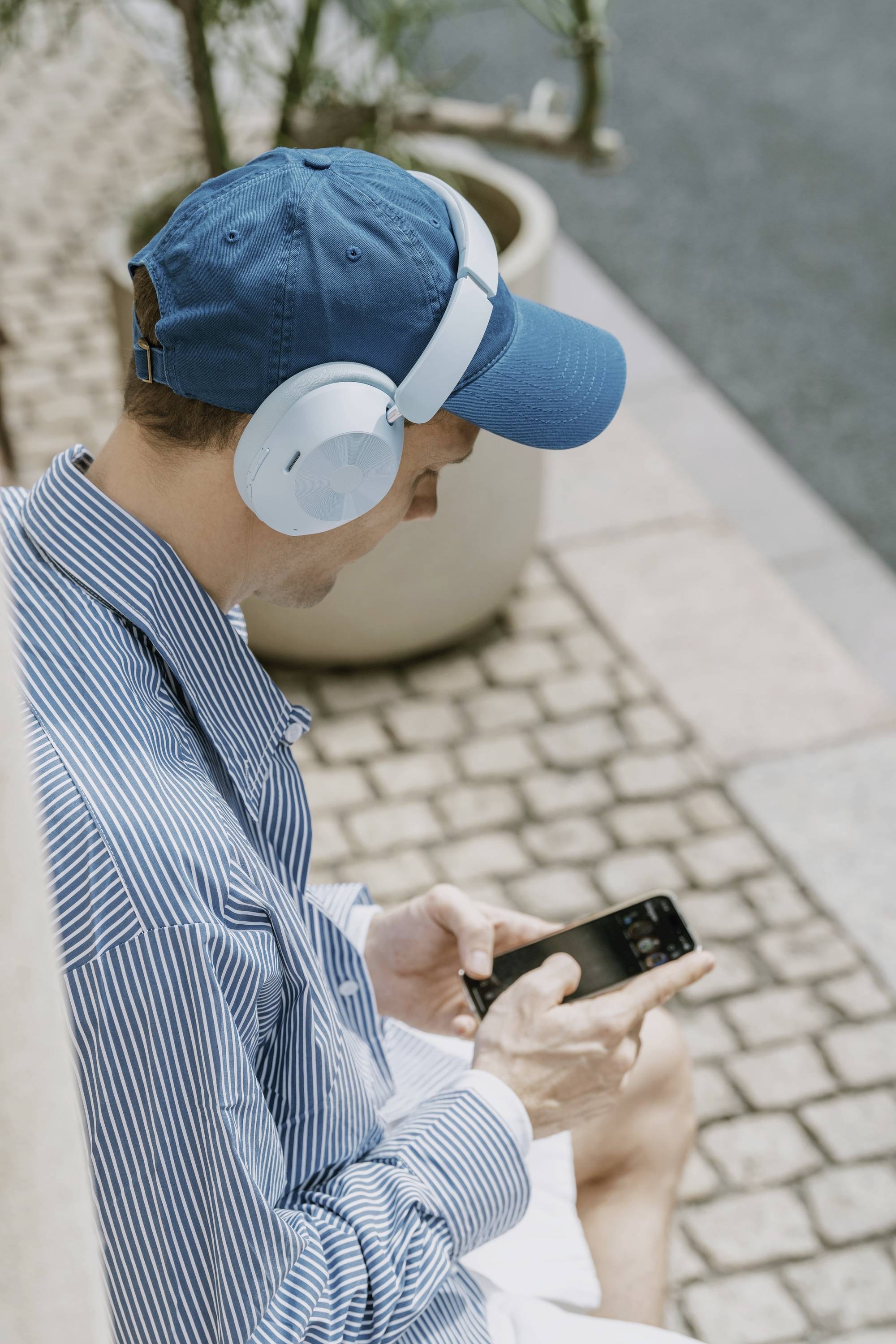OneOdio Casque supra-auriculaire Bluetooth bleu Noise Cancelling téléphone portable