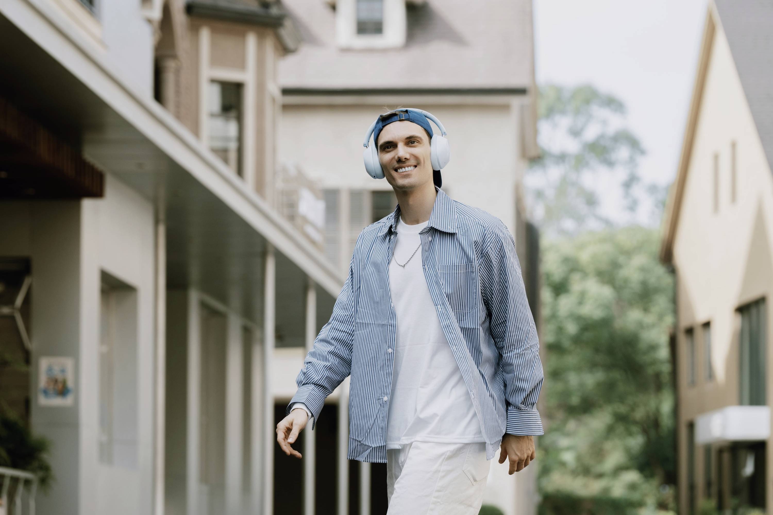 OneOdio Casque supra-auriculaire Bluetooth bleu Noise Cancelling téléphone portable