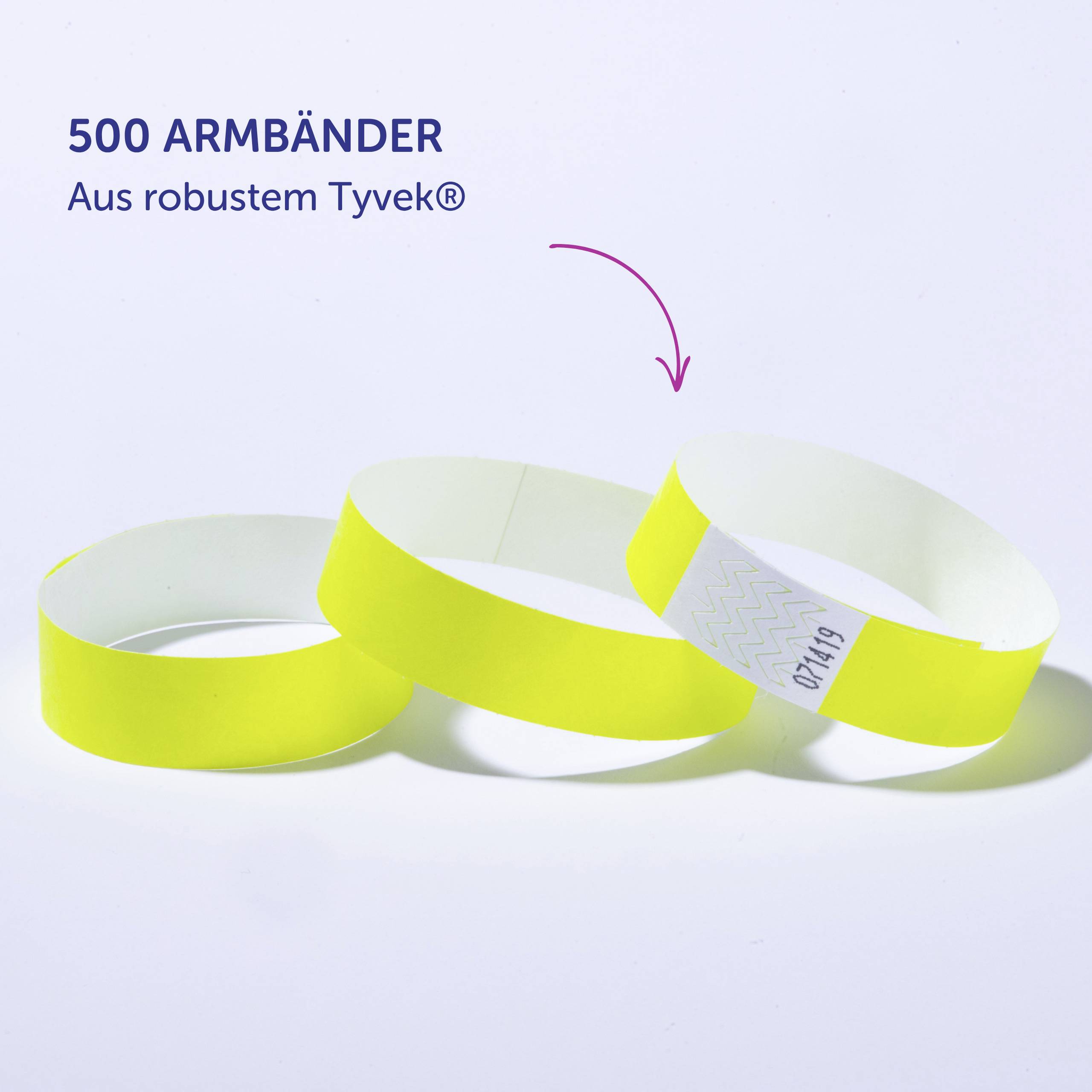 Avery-Zweckform TYVYW-50 Bande à insérer (L x l) 256 mm x 19 mm bande adhésive 500 pc(s)