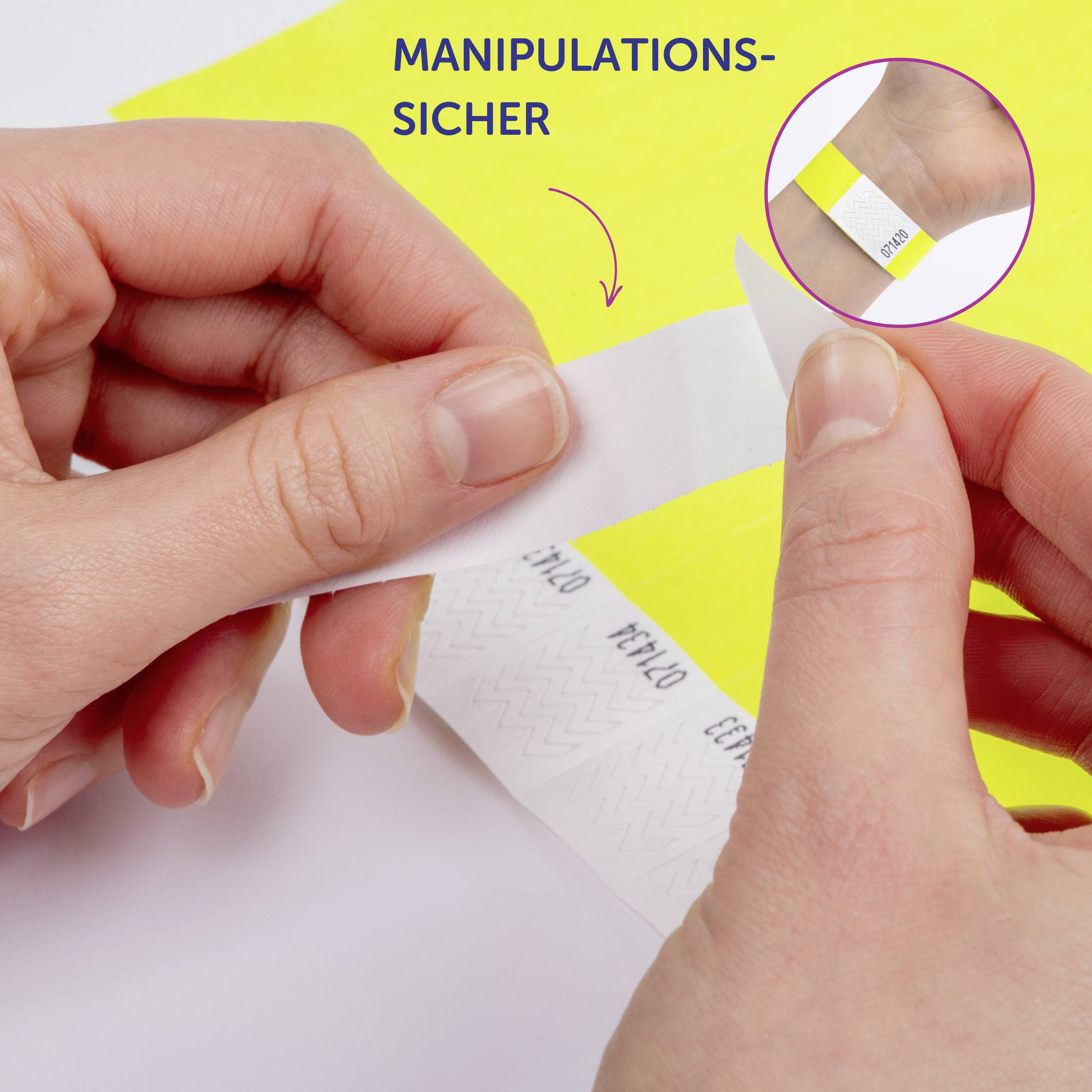 Avery-Zweckform TYVYW-50 Bande à insérer (L x l) 256 mm x 19 mm bande adhésive 500 pc(s)