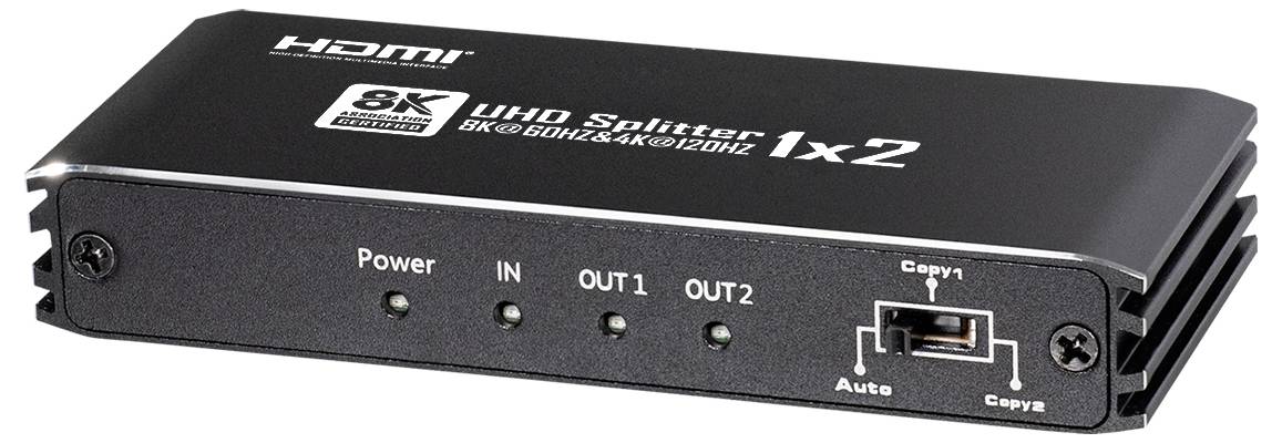 My Wall 8K HDMI® Splitter 1 in 2 out Répartiteur HDMI