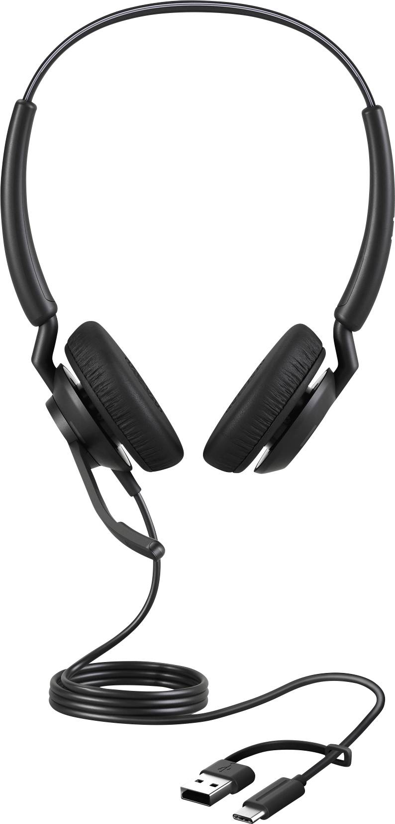 Jabra Engage 40 Micro-casque supra-auriculaire filaire Stereo noir Suppression du bruit du microphone, Noise Cancelling