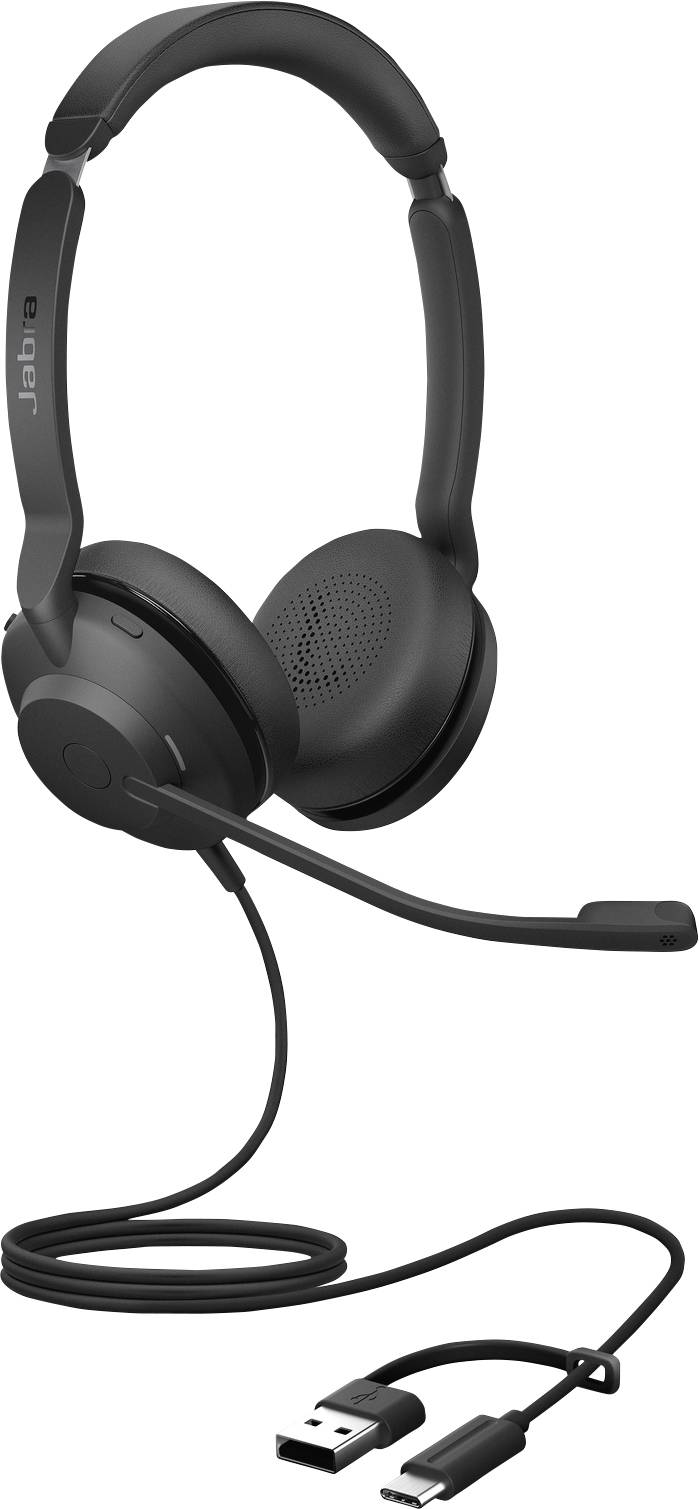 Jabra Evolve2 30 SE Micro-casque supra-auriculaire filaire Stereo noir Suppression du bruit du microphone, Noise Cancelling