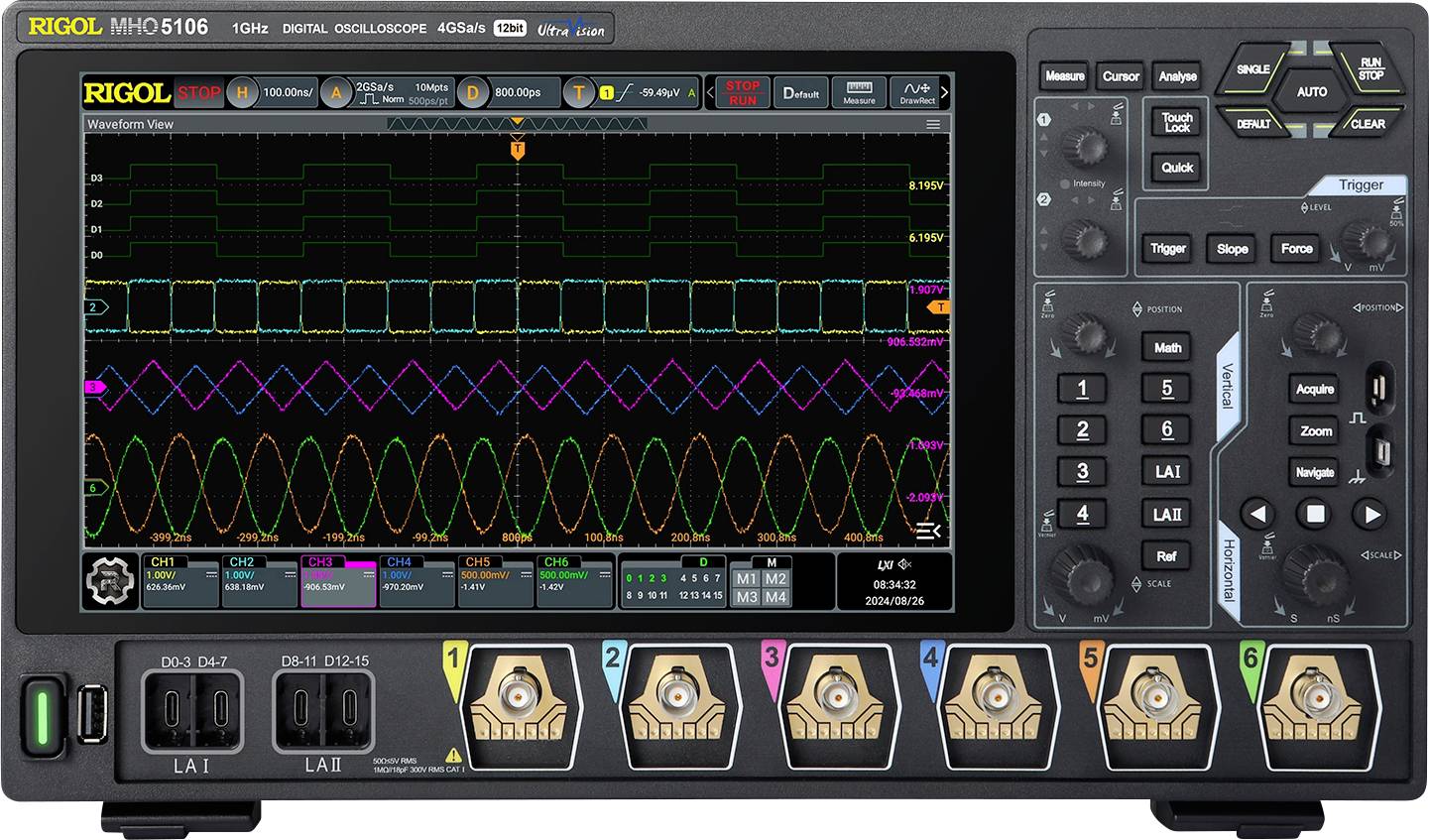 Oscilloscope numérique Rigol MHO5106 
