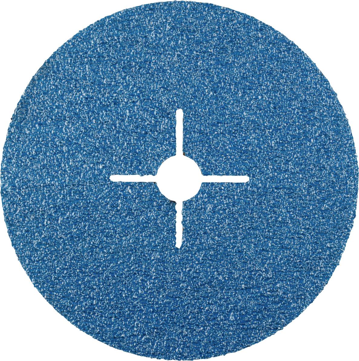 Pad bleu avec fente cruciale centrale, adapté aux machines de ponçage. Utilisé pour lisser ou enlever des matériaux.