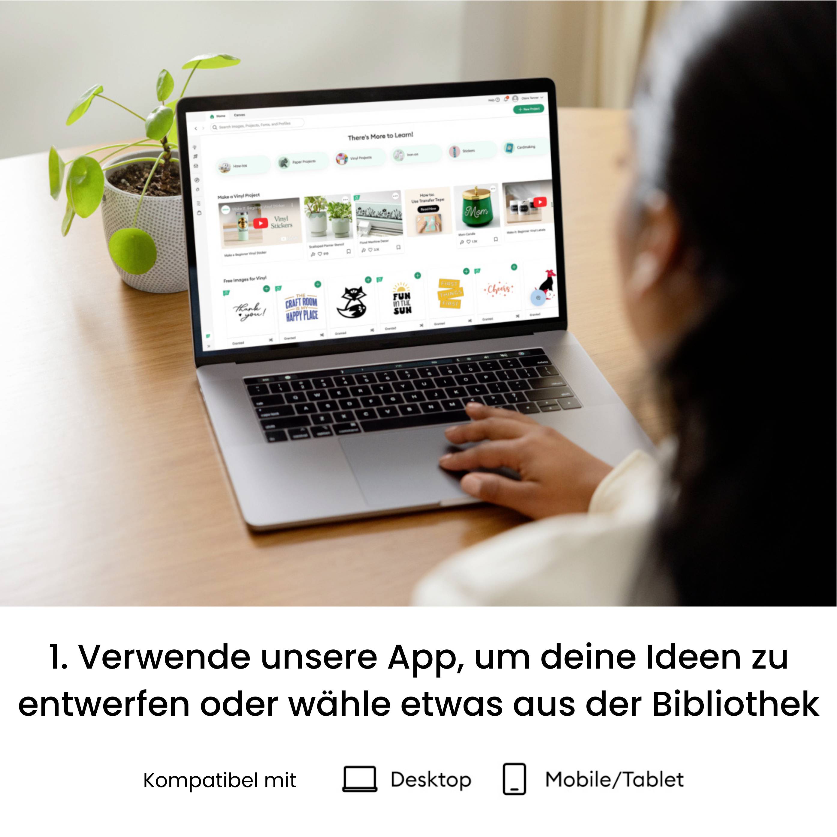 Cricut Explore 4 Essentials Bundle Machine à découper et pack matériaux essentiels Largeur de coupe 29.7 cm