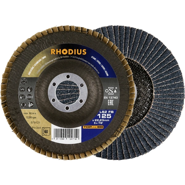 Rhodius 211331 Disque segmenté Diamètre 125 mm Ø de perçage 22.23 mm acier inoxydable, acier 1 pc(s) Rhodius 211331 Disque segmenté Diamètre 125 mm Ø de perçage 22.23 mm acier inoxydable, acier 1 pc(s)