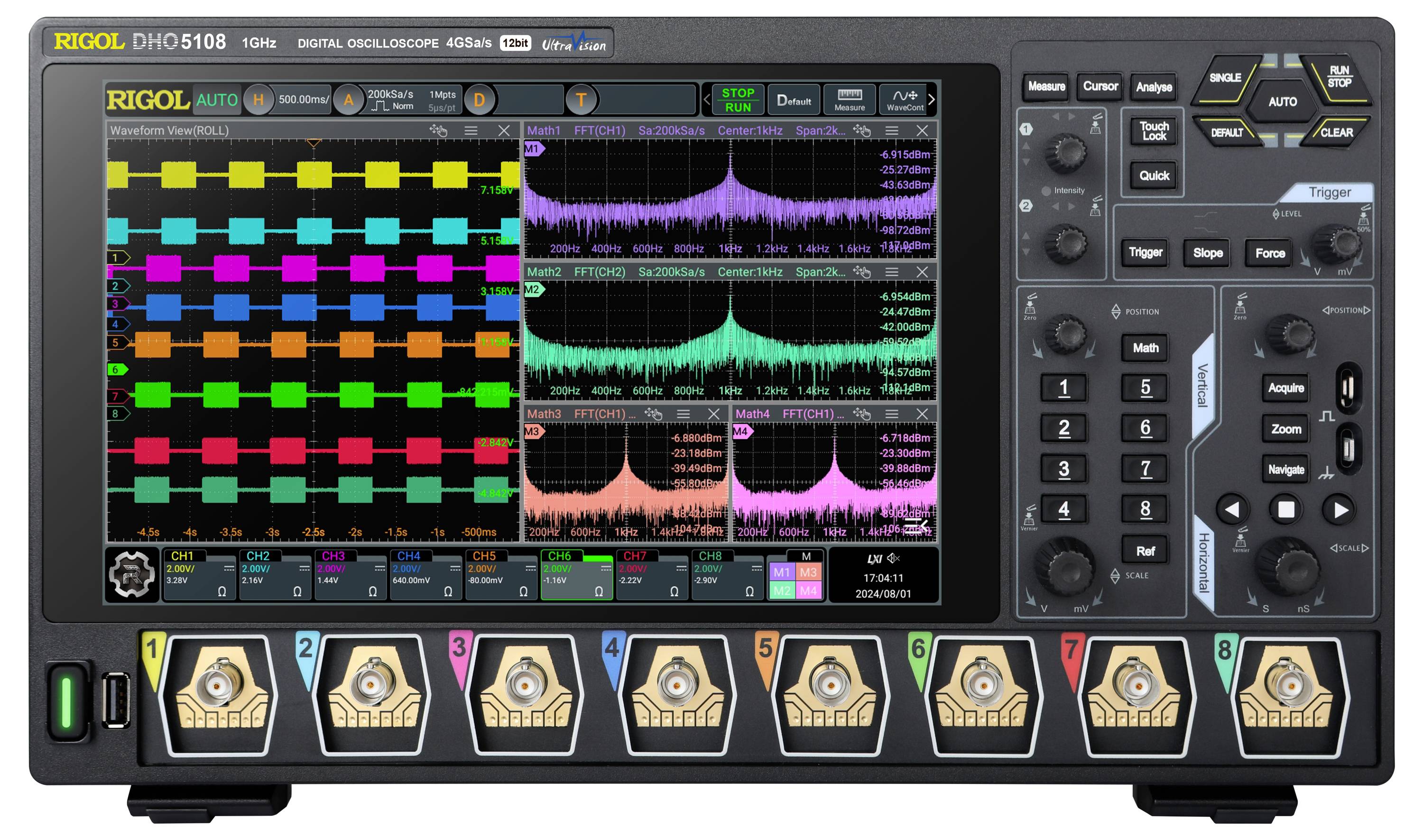 Oscilloscope numérique Rigol DHO5108  