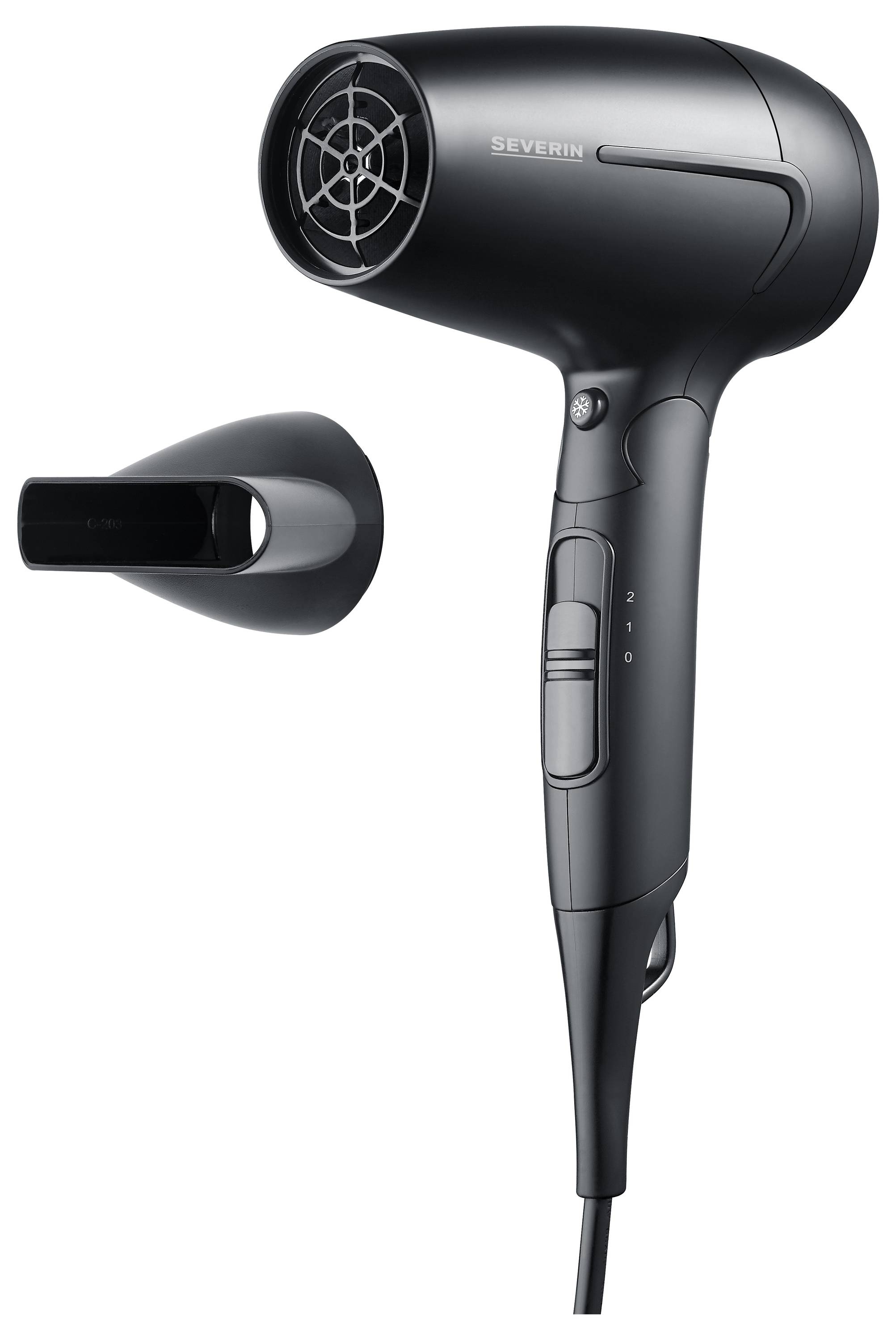 Severin HT0159 Sèche-cheveux de voyage noir