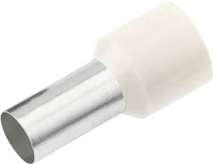 Cimco 187106 Embout simple d'extrémité de câble 0.5 mm² partiellement isolé blanc 100 pc(s)