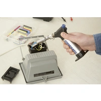 Dremel 2200-5 Versaflame Set de soudage au gaz embout à gaz chaud, panne à souder 550 - 1200 °C avec allumeur piézo Dremel 2200-5 Versaflame Set de soudage au gaz embout à gaz chaud, panne à souder 550 - 1200 °C avec allumeur piézo