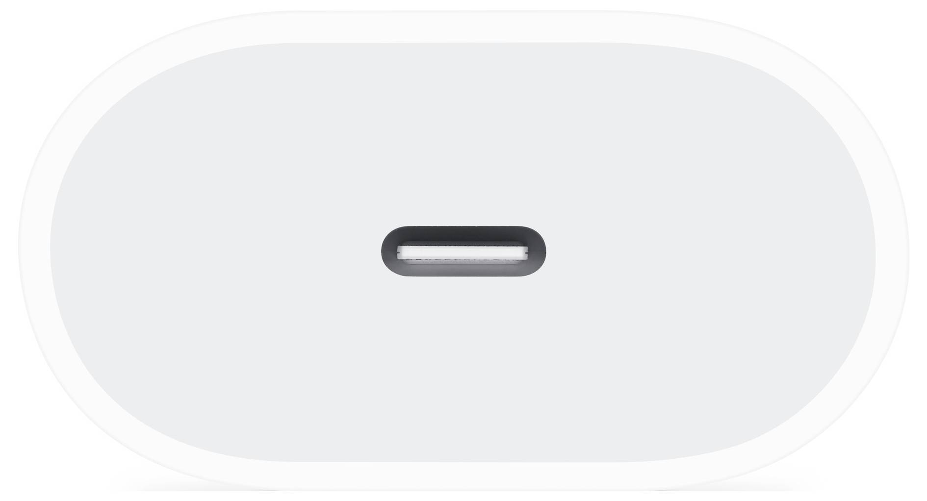Gros plan d'un connecteur USB-C sur un appareil blanc.