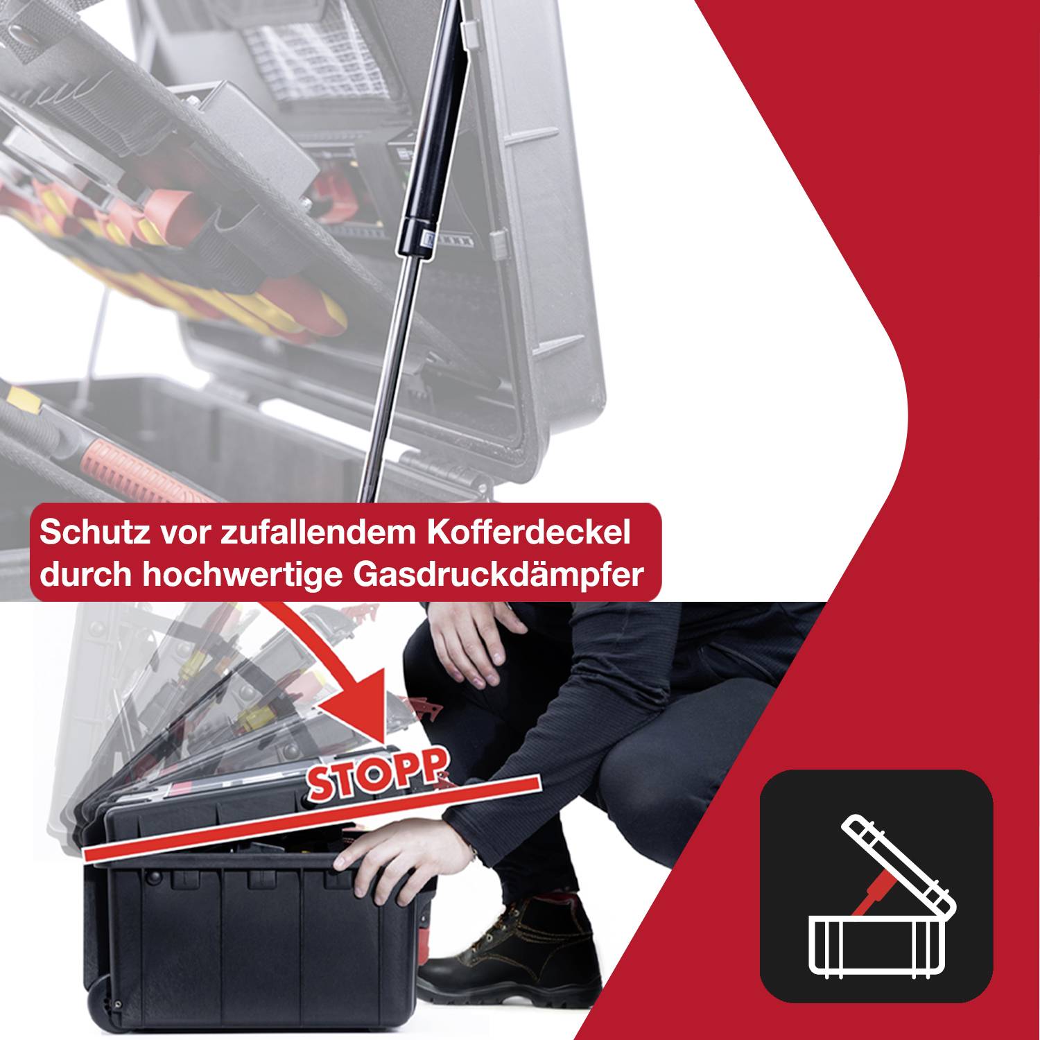 Wiha XL 2 46816 pour électricien, pour les artisans, pour apprentis, pour professionnels, VDE Mallette à outils équipée 41 pièces