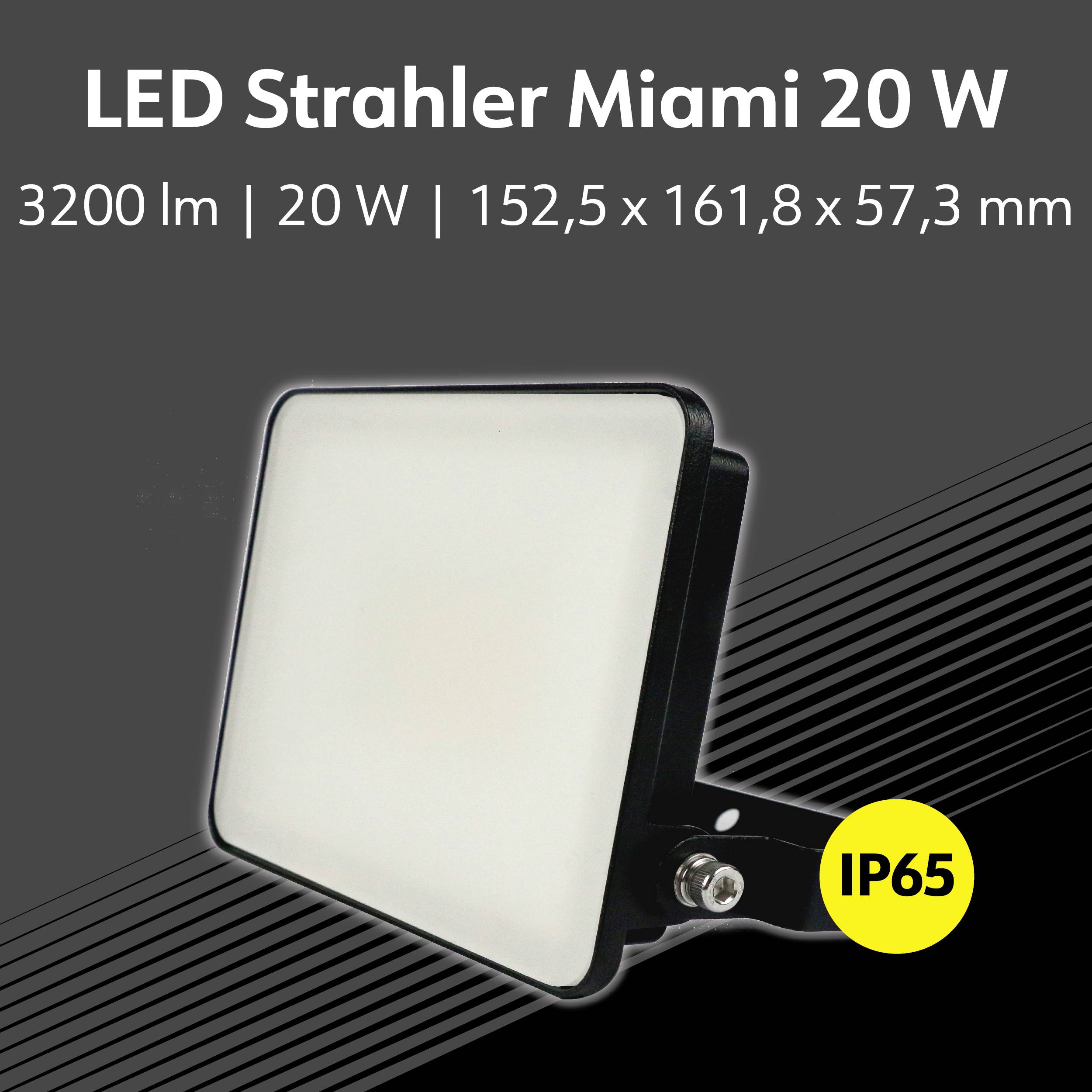 Müller-Licht Miami 21600060 Projecteur LED extérieur 20 W Couleur d'éclairage (ampoule LED): blanc neutre
