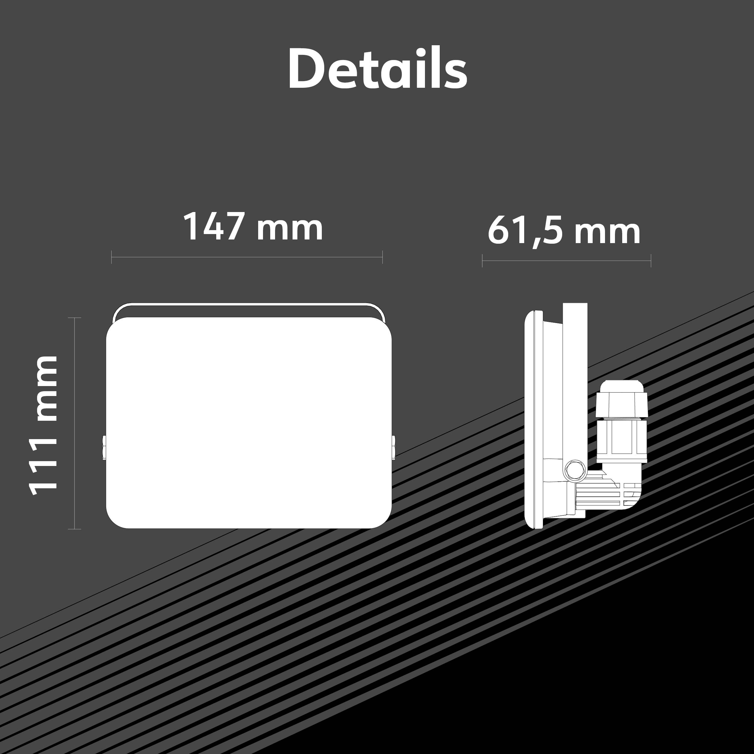 Müller-Licht Orlando 21600073 Projecteur LED extérieur 30 W Couleur d'éclairage (ampoule LED): blanc neutre