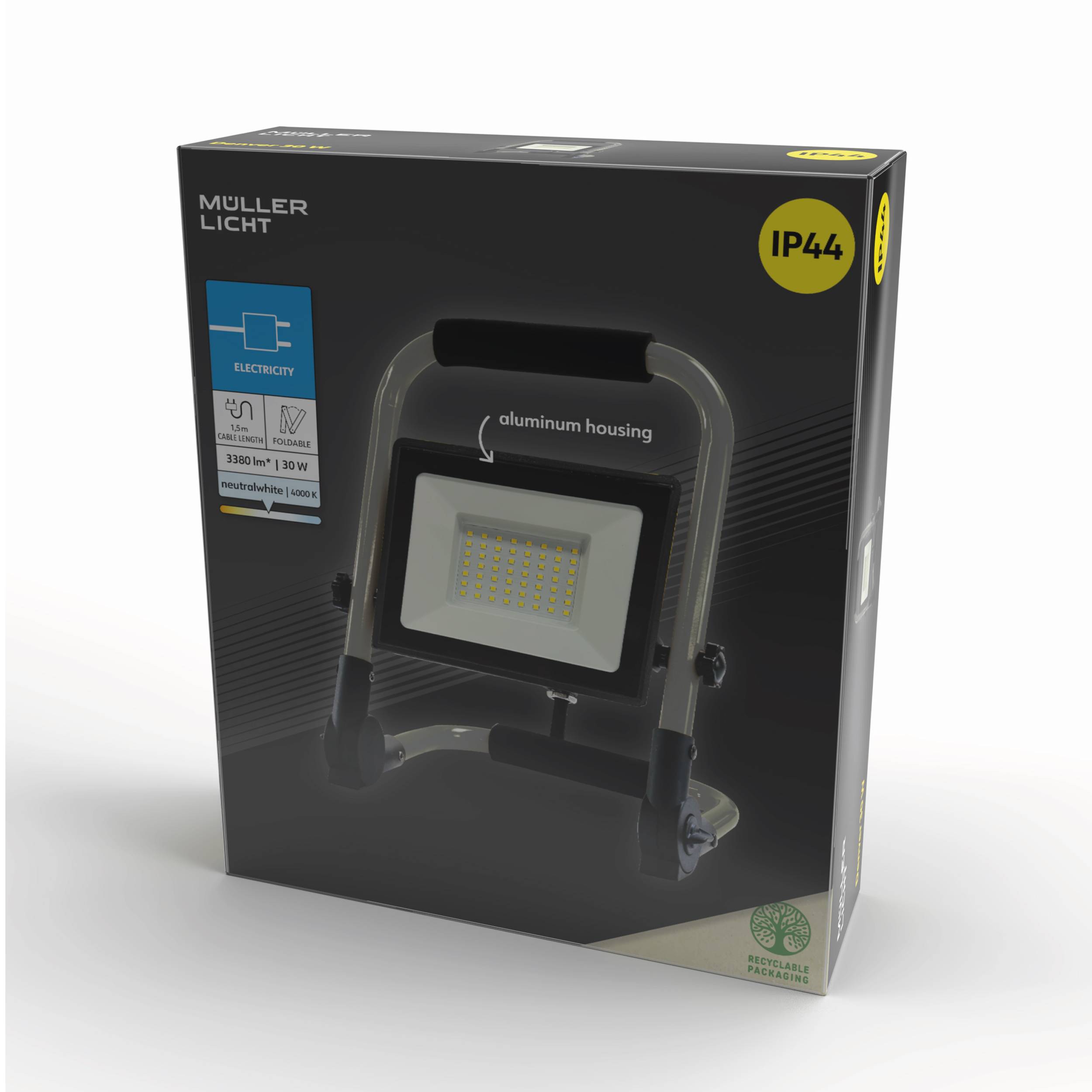 Müller-Licht Denver Projecteur de chantier à LED 30 W 3380 lm blanc neutre 21600053