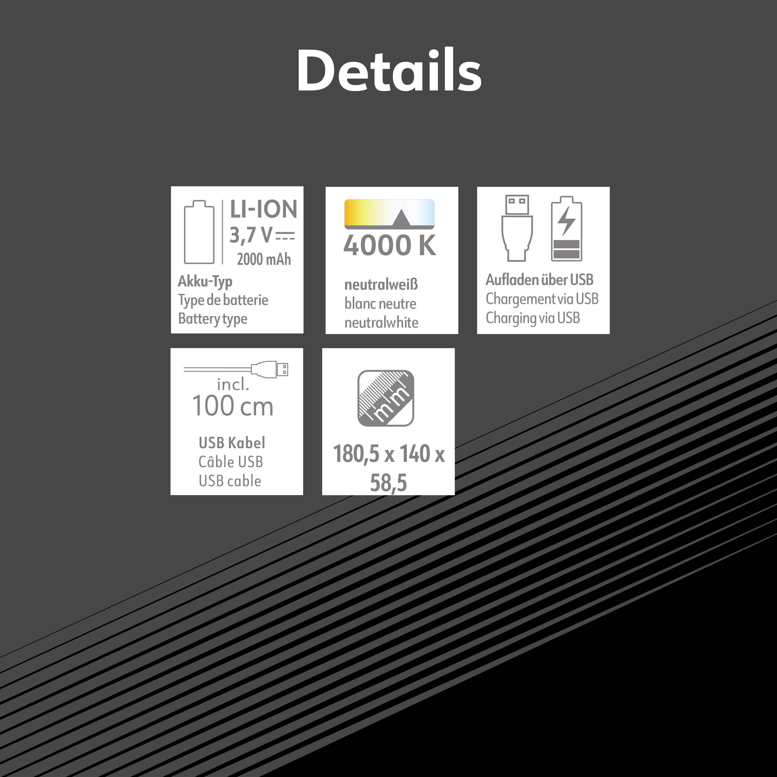 Müller-Licht Reno Projecteur de chantier à LED 10 W 600 lm blanc neutre 21600067