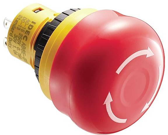 Idec AB6E Series Arrêt d'urgence 250 V 5 A IP54 1 pc(s)