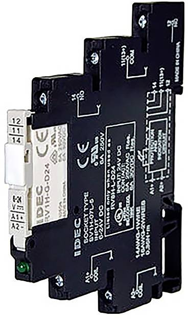 Idec RV8H Series Relais industriel Tension nominale: 24 V/DC Courant de commutation (max.): 6 A 1 pc(s)