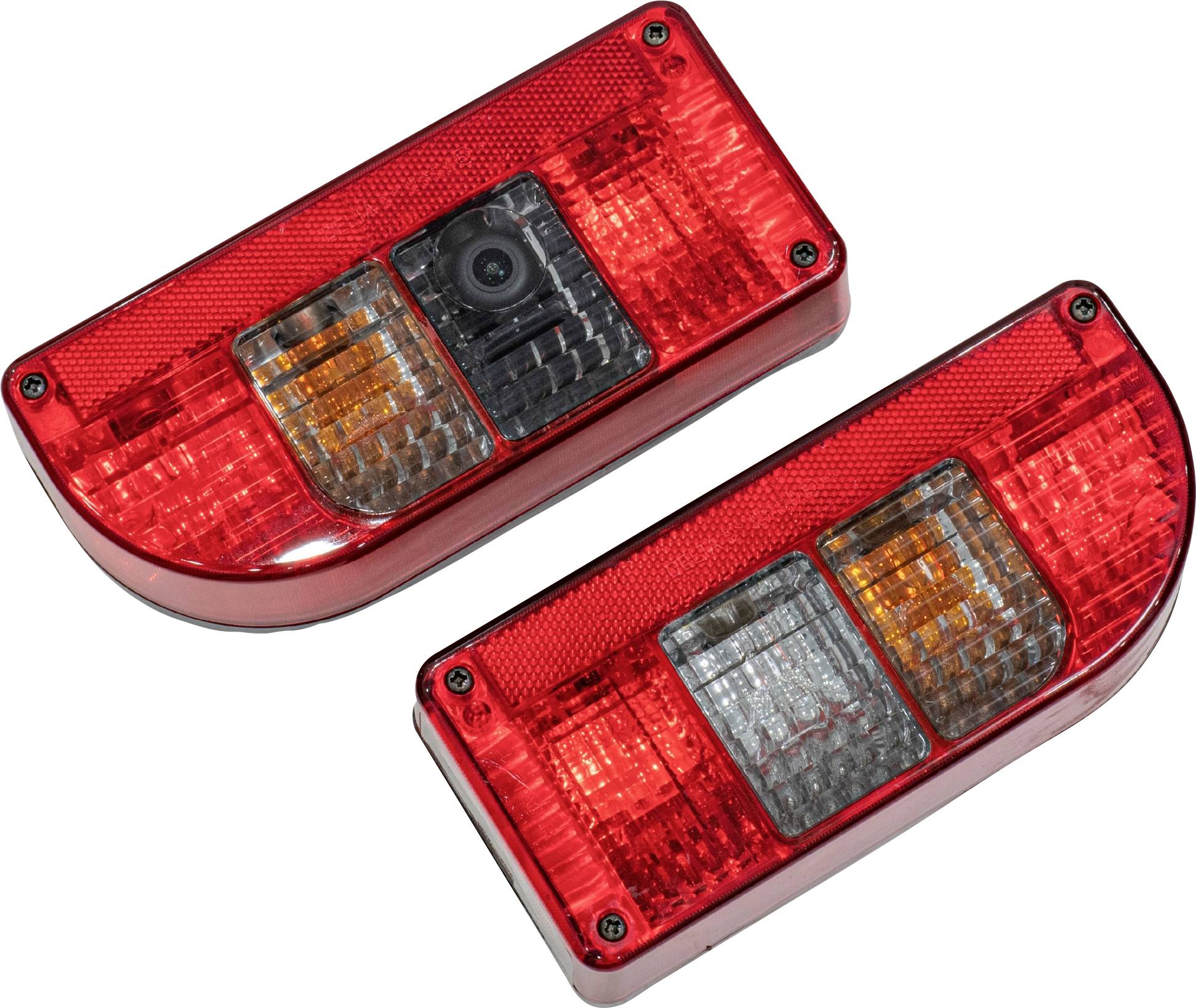 SecoRüt Kit d'éclairage pour remorque caméra de recul HD intégrée, clignotant, feu stop, éclairage de plaque minéralogique, feu