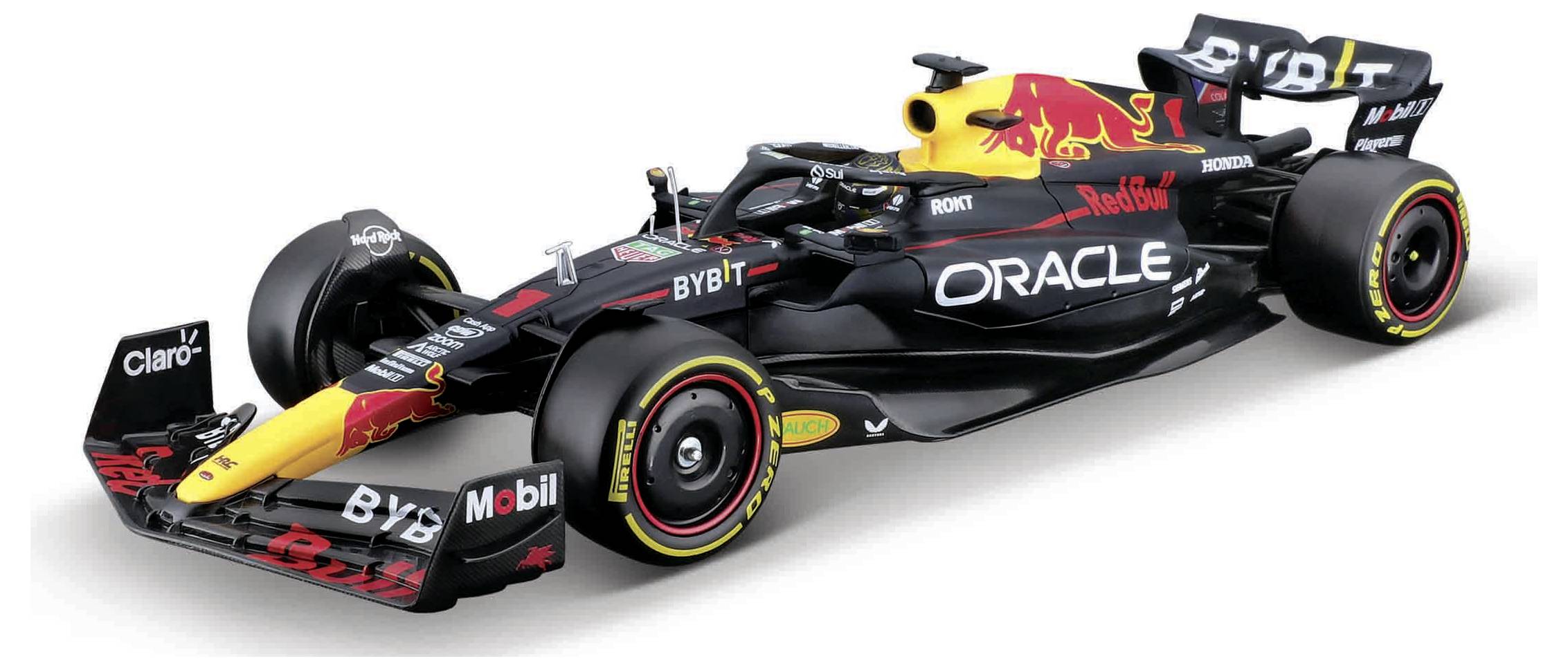 Bburago F1 KIT RedBull RB19 mit Helm, #1 Verstappen 1:24 Modèle réduit de voiture
