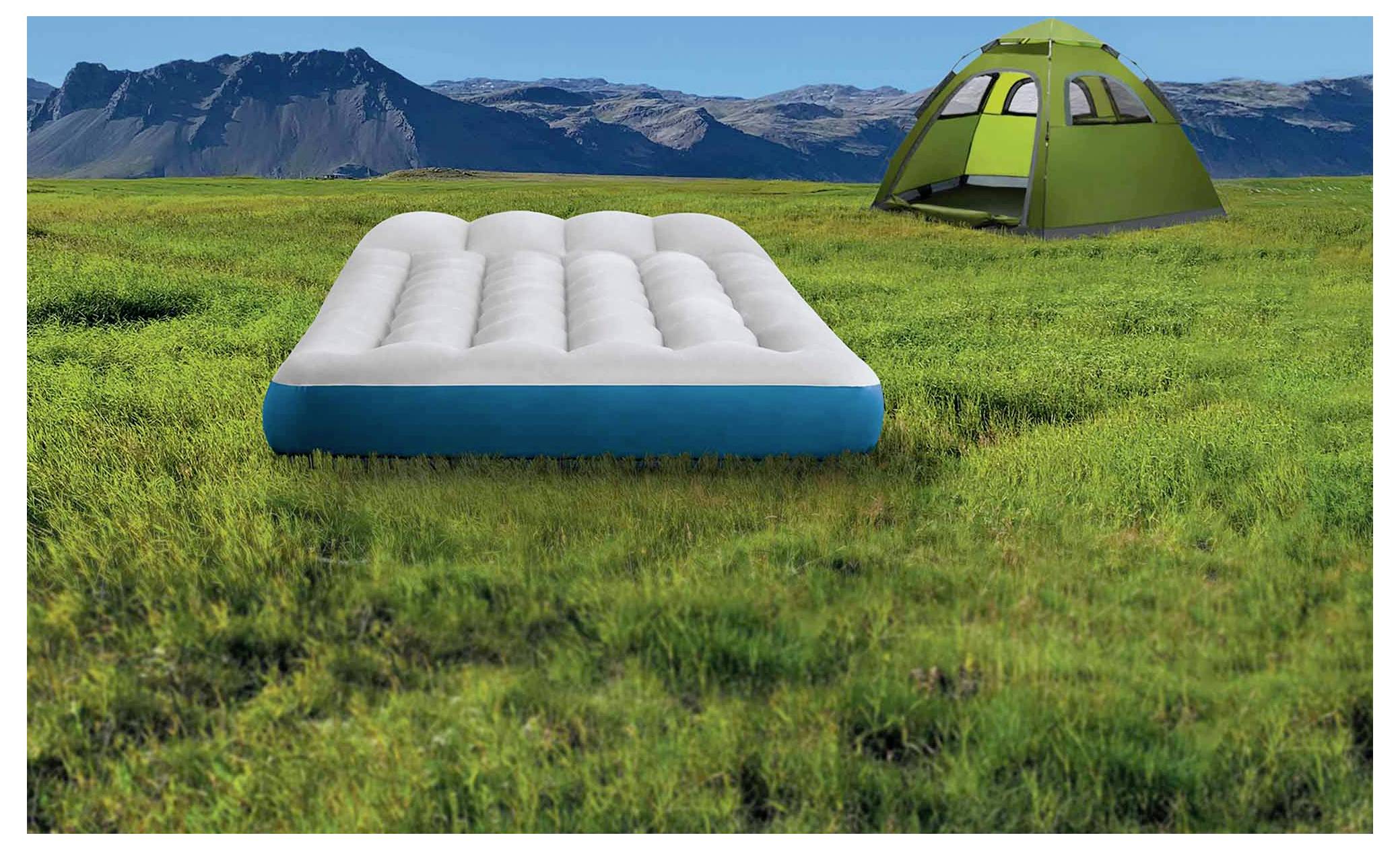 Intex Soft Matelas de camping blanc, bleu 67998 Charge (poids) max. 136 kg