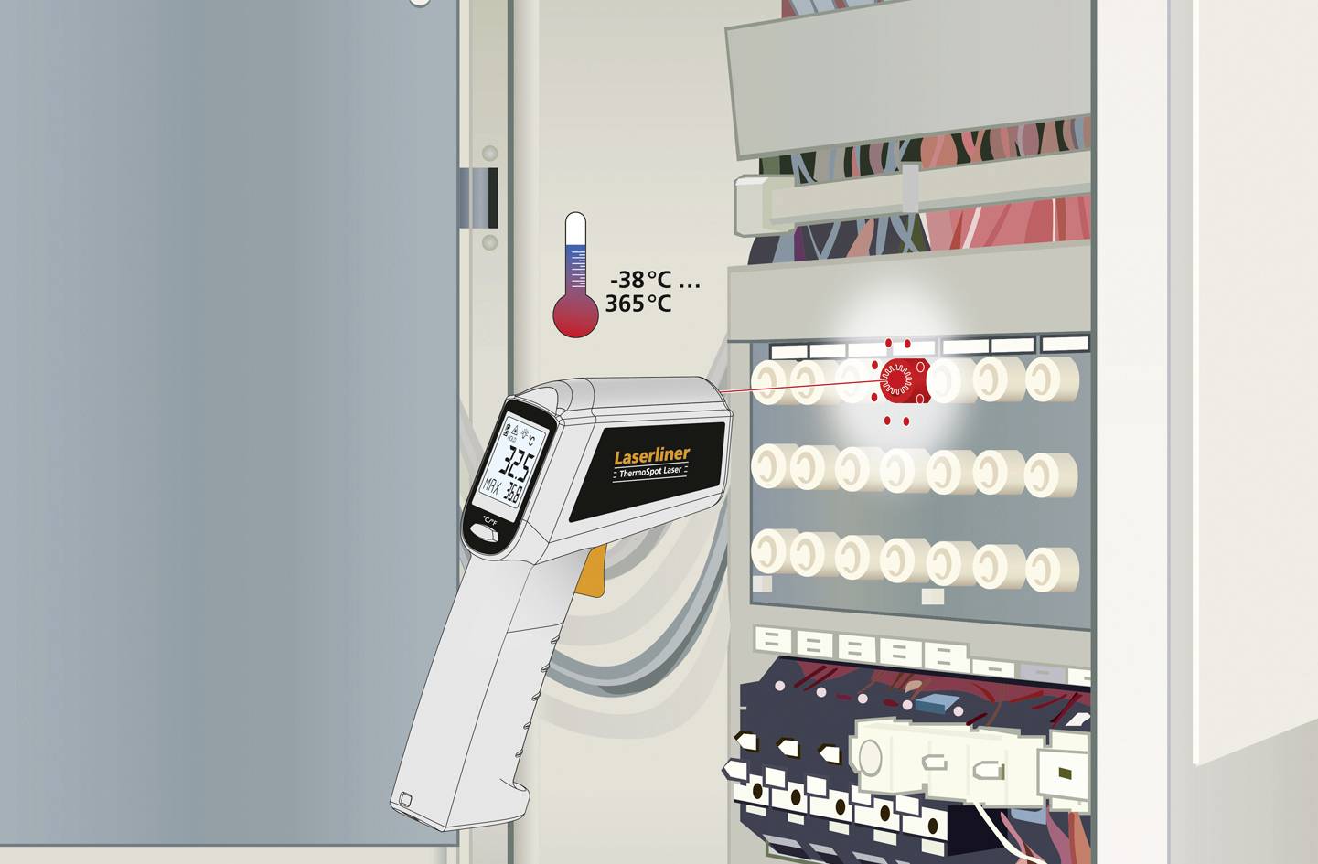 Laserliner ThermoSpot Laser Thermomètre infrarouge