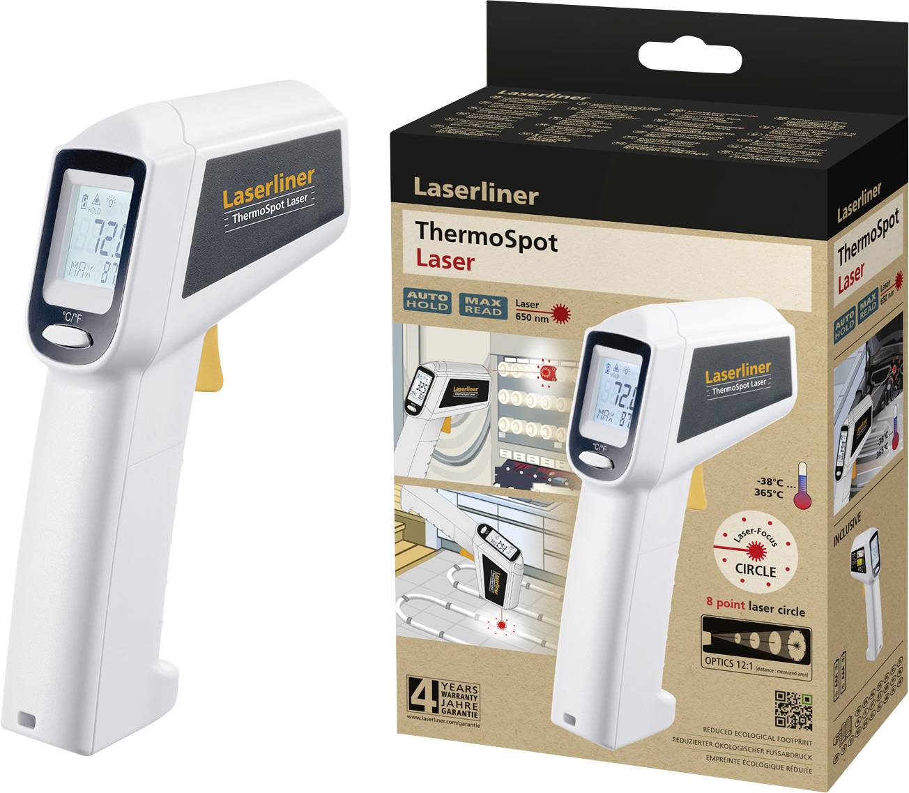 Laserliner ThermoSpot Laser Thermomètre infrarouge