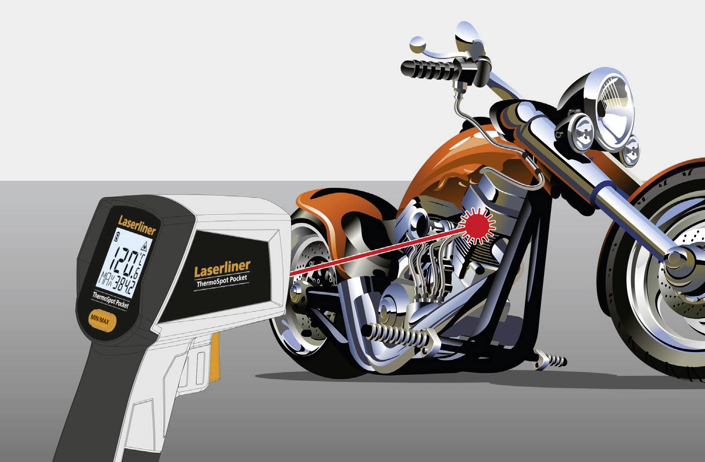 Laserliner ThermoSpot Pocket Thermomètre infrarouge