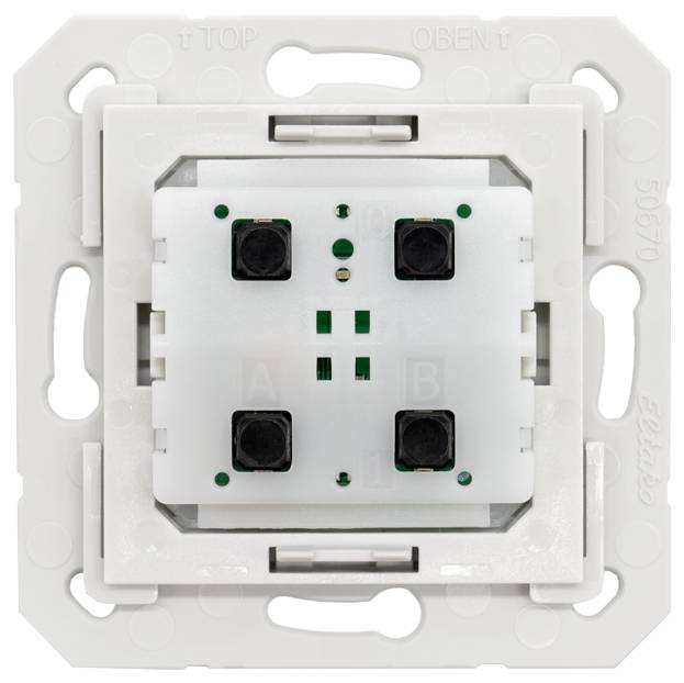 FTE215B Eltako sans fil Bouton-poussoir sans fil 4 canaux montage apparent (en saillie) Portée max. 30 m