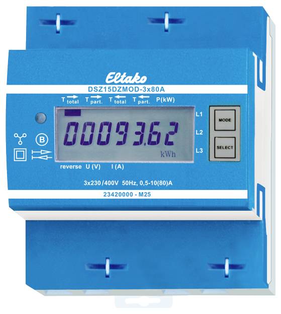 Eltako DSZ15DZMOD-3x80A MID 28380516 Compteur d'énergie triphasé numérique 10 A 1 pc(s)
