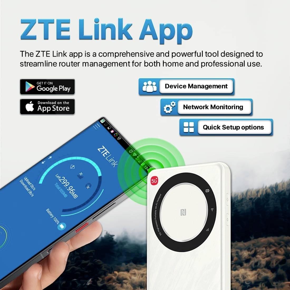 Hotspot 5G / WiFi ZTE U30 Air Modem intégré: 5G, LTE 867 MBit/s