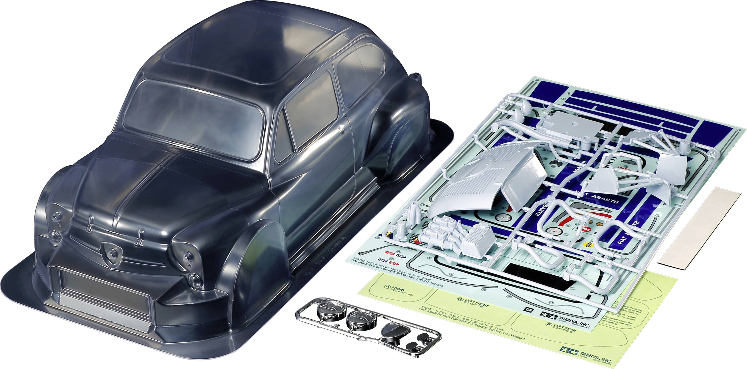 Tamiya 51709-000 1:10 Carrosserie Fiat Abarth 1000TCR non verni