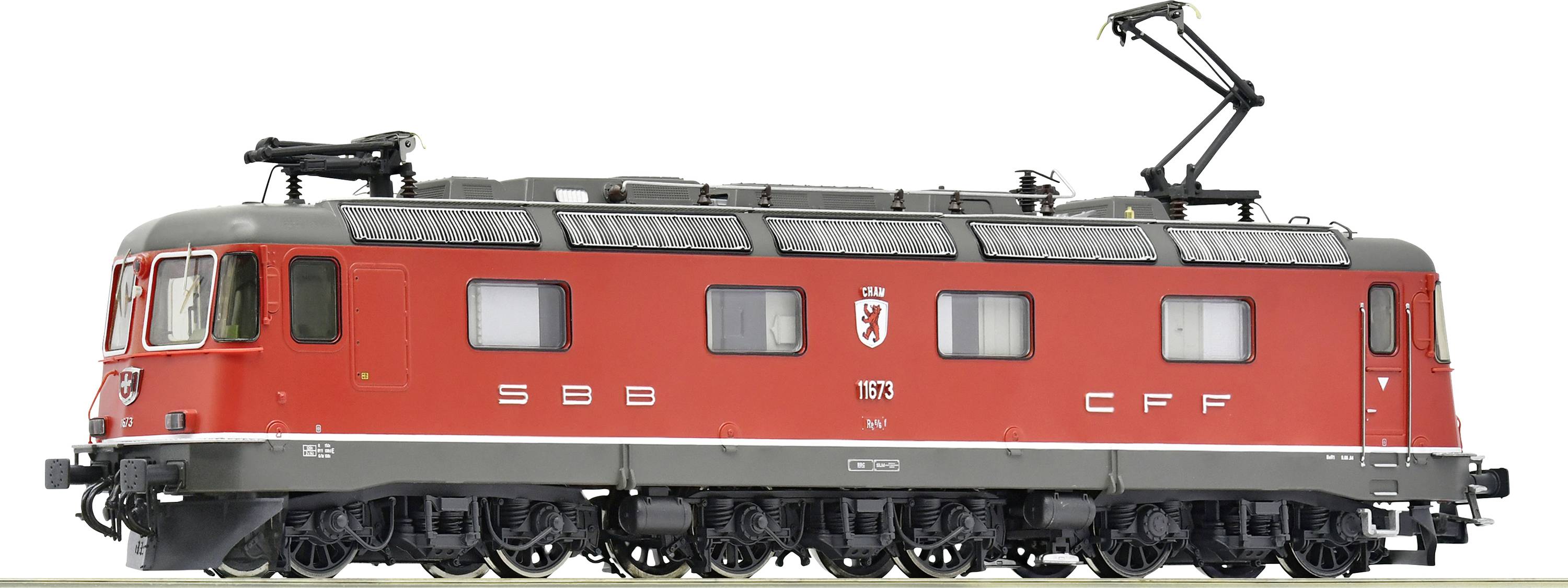Un wagon de train miniature rouge détaillé de la marque SBB CFF portant le numéro 1673, vue de côté.