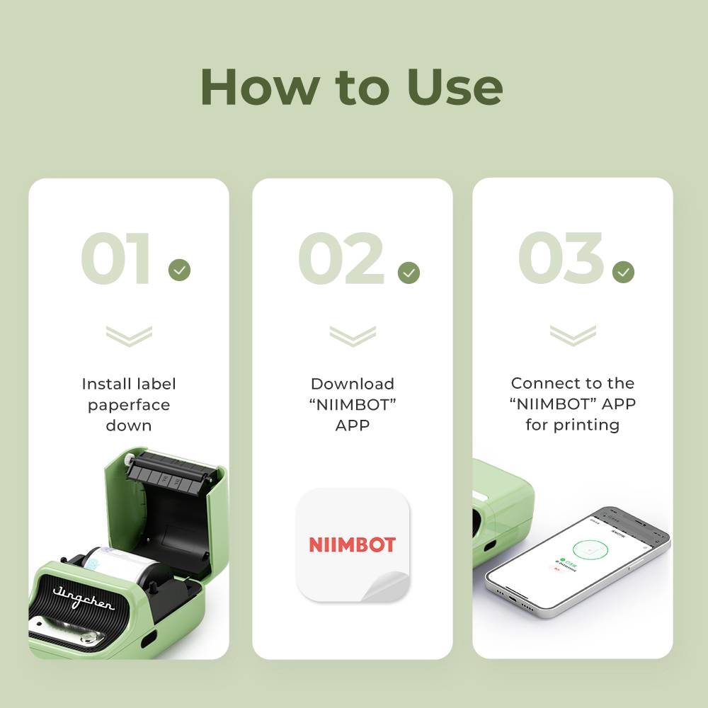 NIIMBOT B21 Pro Wireless Imprimante photo Résolution d'impression: 300 x 300 dpi