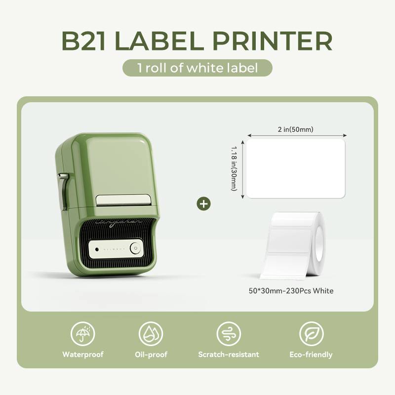 NIIMBOT B21 Pro Wireless Imprimante photo Résolution d'impression: 300 x 300 dpi