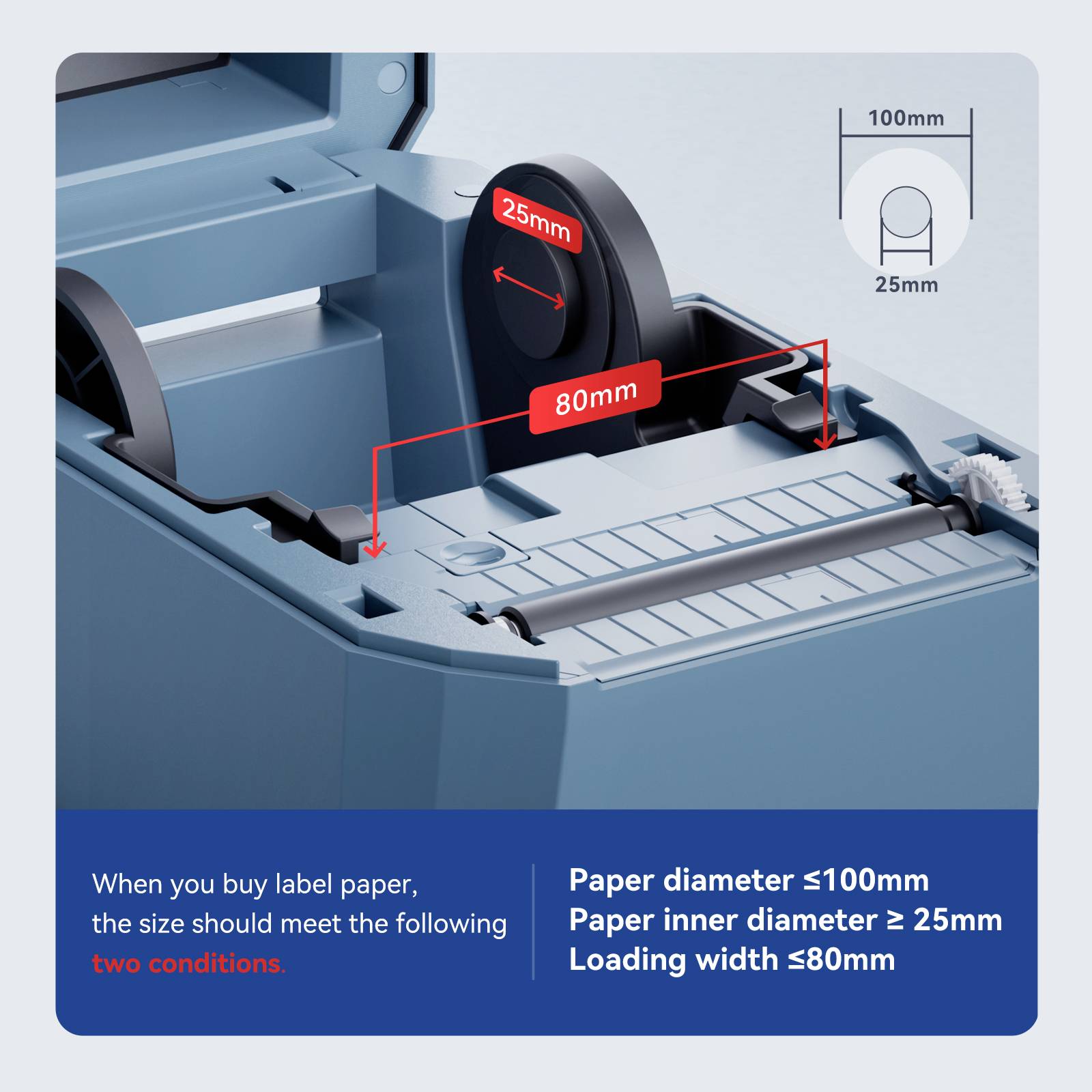 NIIMBOT K3 Imprimante d'étiquettes thermique directe 203 x 203 dpi Largeur des étiquettes (max.): 82 mm Bluetooth®, USB