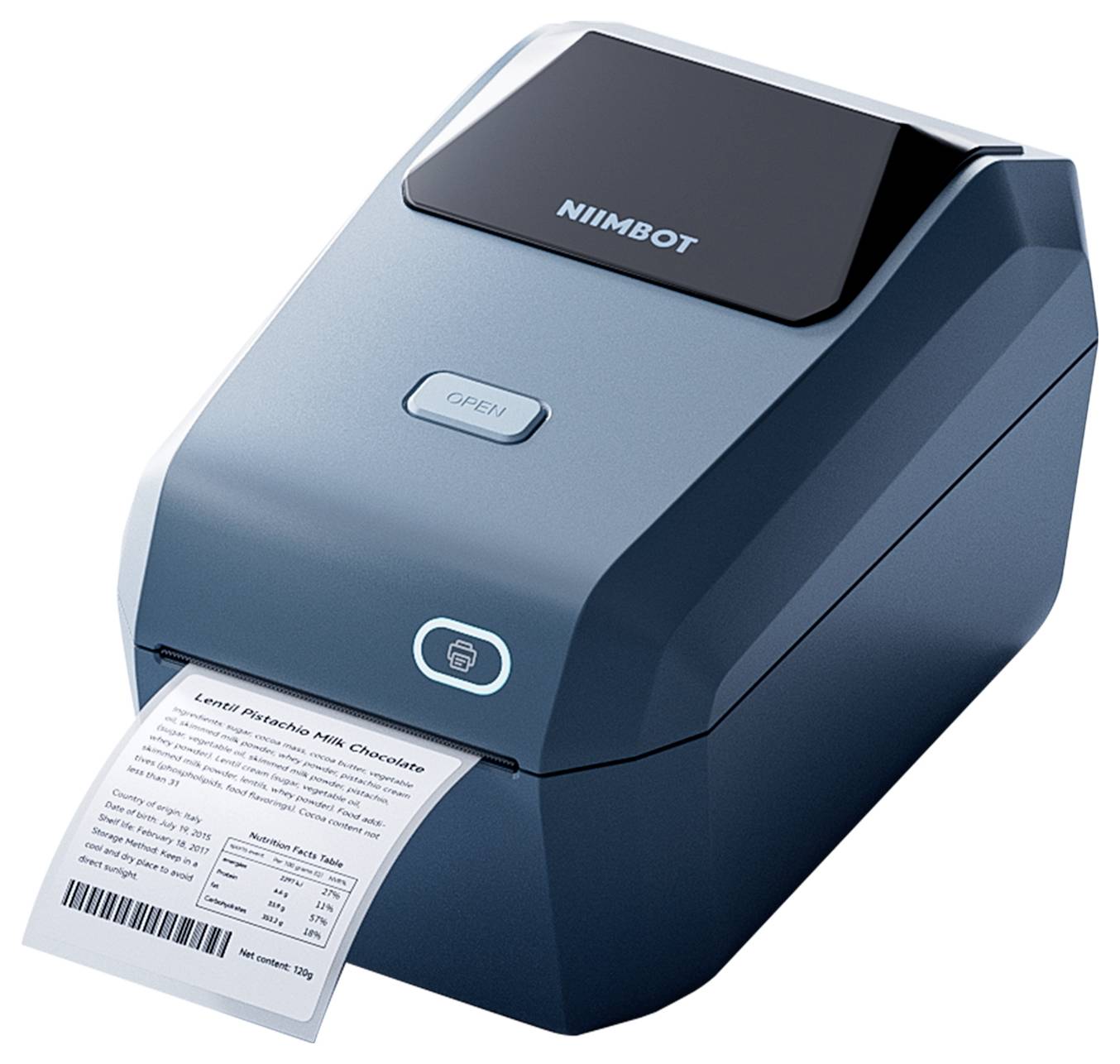 NIIMBOT K3 Imprimante d'étiquettes thermique directe 203 x 203 dpi Largeur des étiquettes (max.): 82 mm Bluetooth®, USB