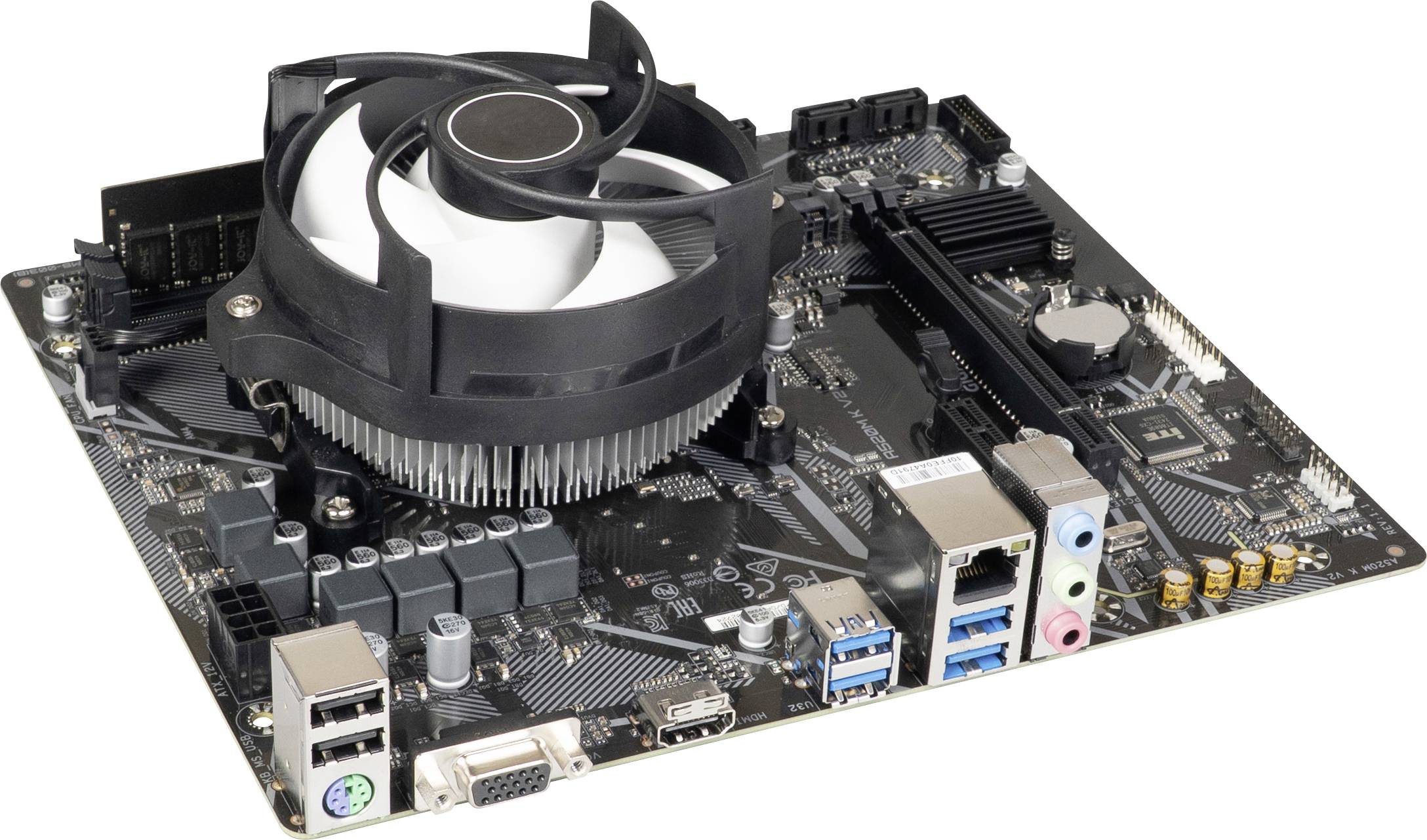 Renkforce Kit tuning PC AMD Ryzen 5 3400G 4.2 GHz 16 GB RAM DDR4 500 GB M.2 PCIe Win 11 Pro Micro-ATX