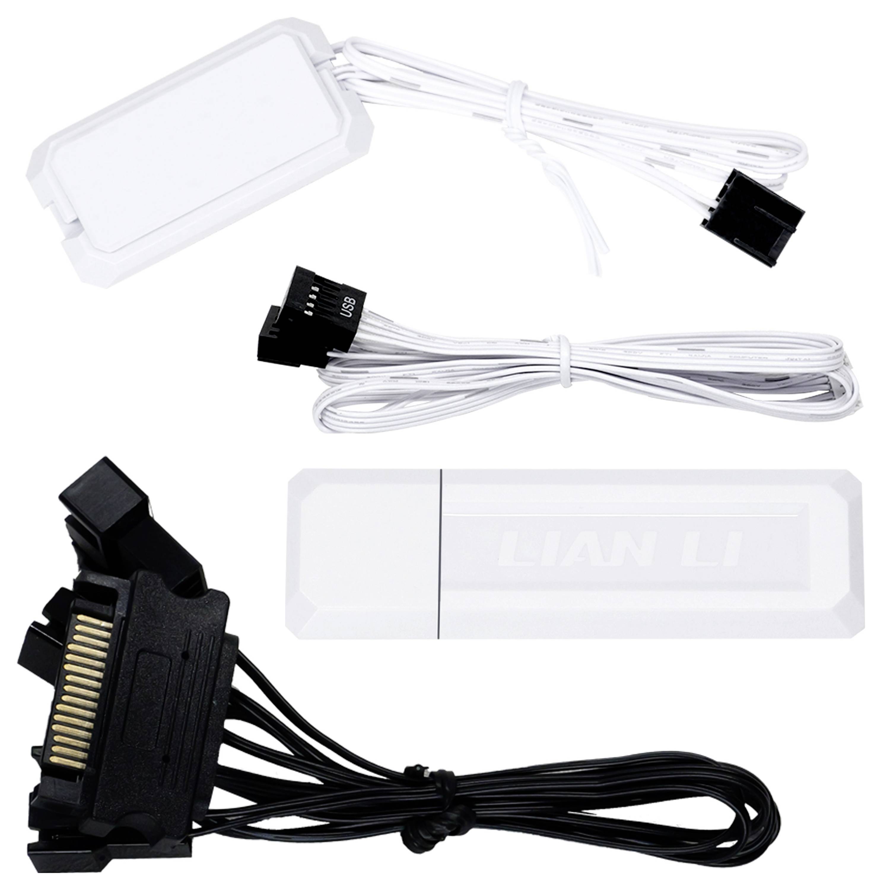 Lian Li Lian Li UNI FAN TL Wireless Lüfter, ARGB, PWM, 3er-Pack - Reverse Blade, 120mm Ventilateur pour PC blanc (l x H x P) 120