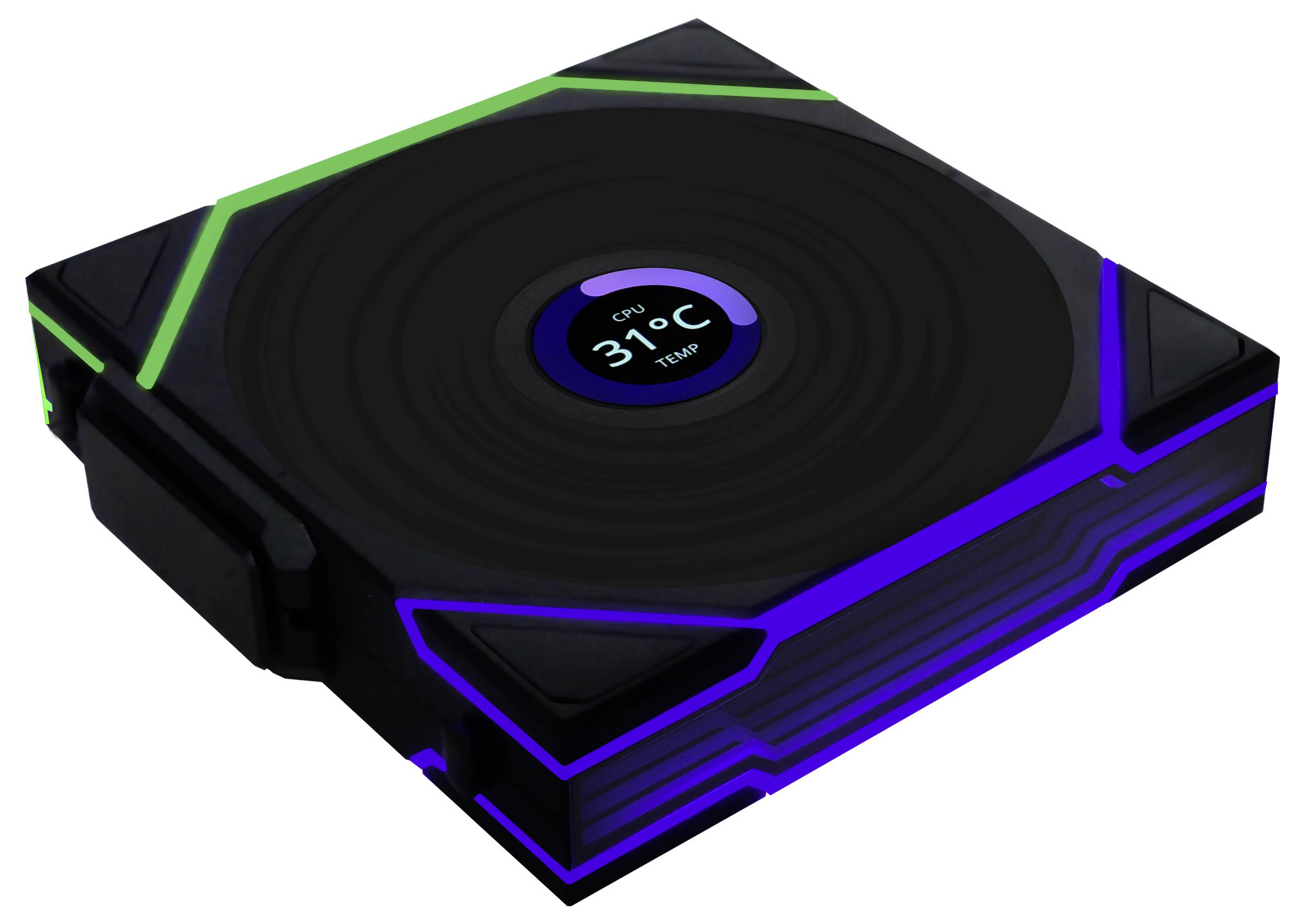 Lian Li Lian Li UNI FAN TL Wireless LCD Lüfter, ARGB, PWM, 3er-Pack inkl. Controller Ventilateur pour PC noir (l x H x P) 120