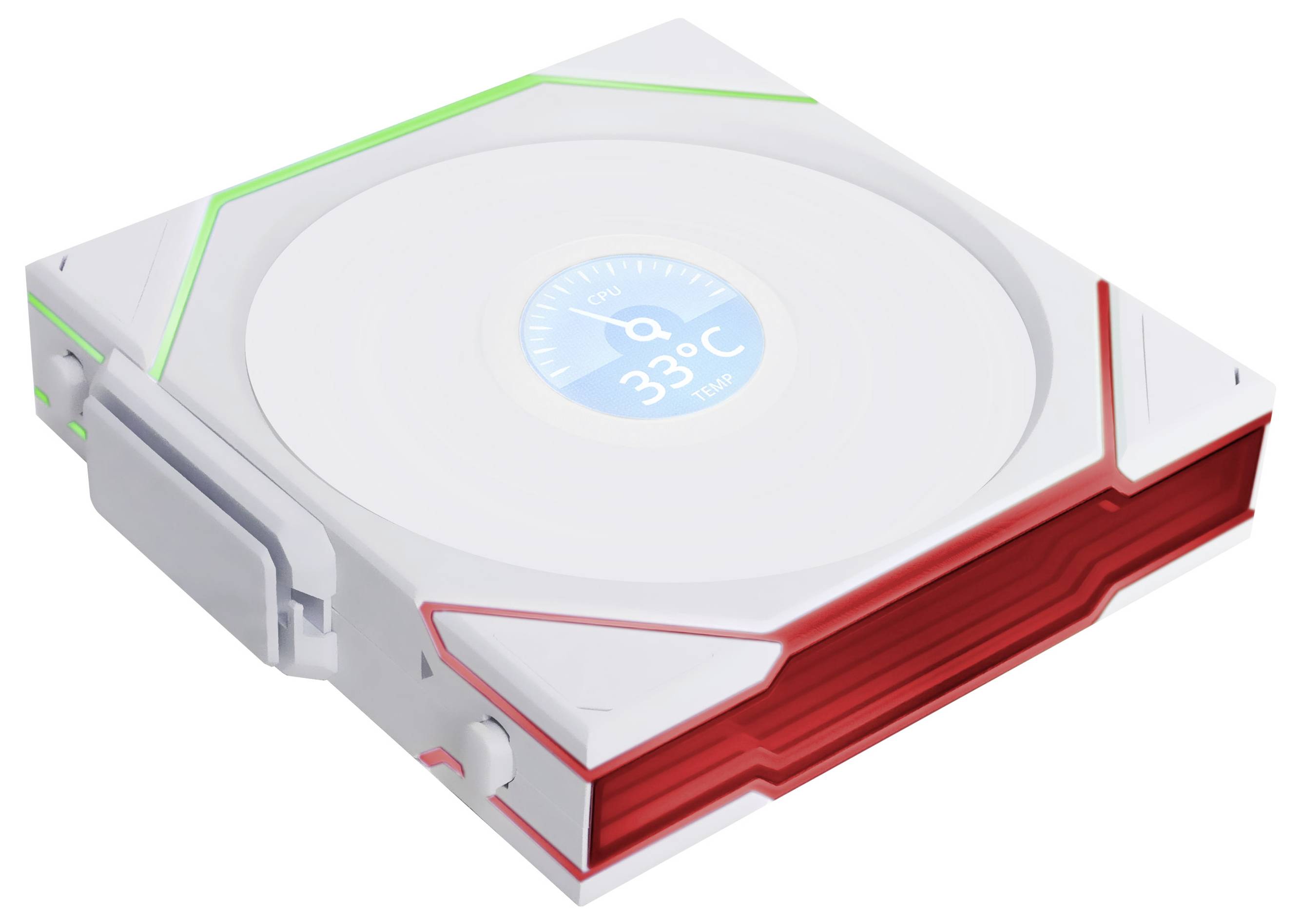 Lian Li Lian Li UNI FAN TL Wireless LCD Lüfter, ARGB, PWM, 3er-Pack inkl. Controller Ventilateur pour PC blanc (l x H x P) 120