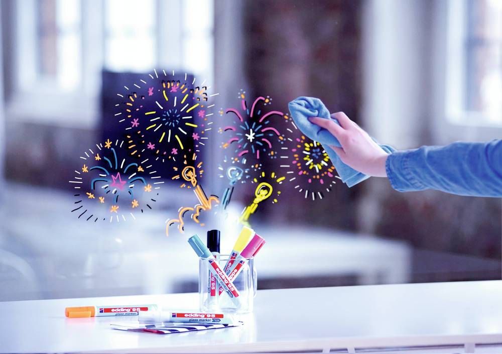 Edding 4-95-4-1 Marqueur pour verre